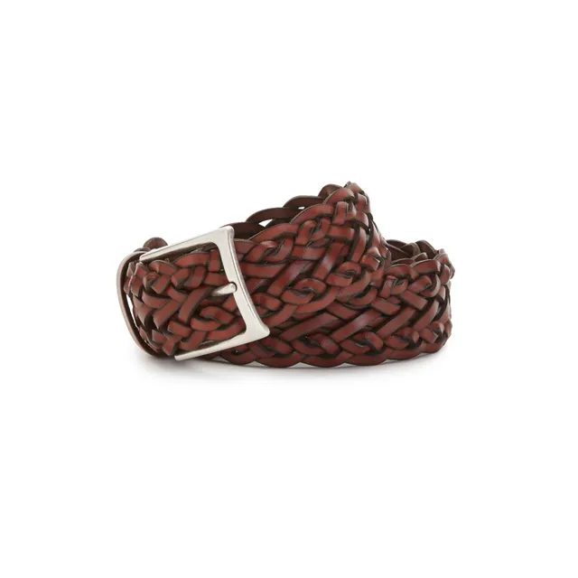 F.lli Rossetti Accessories Man 97538 Cintura Castagna Intrecciata