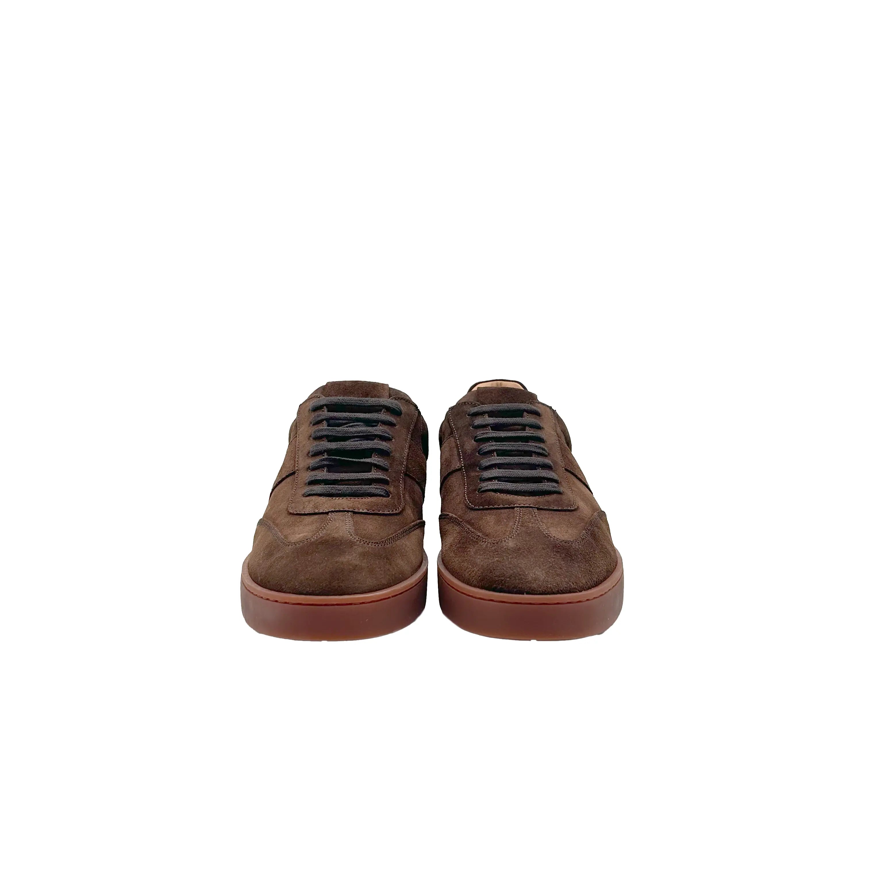 Sandro Barbera Fungiatt sneaker uomo marroni scamosciate