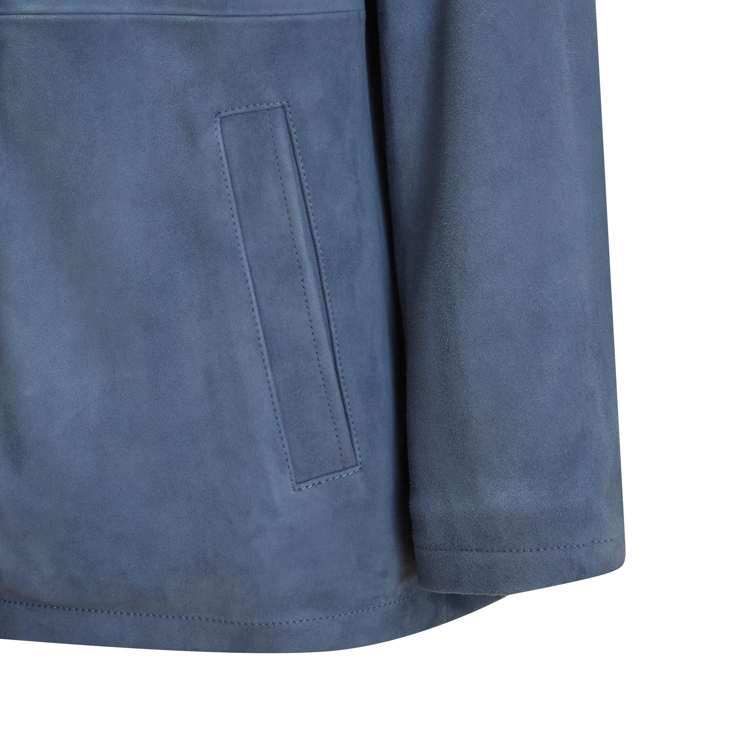 F.lli Rossetti 98420 Caban Donna Pelle Blu Denim