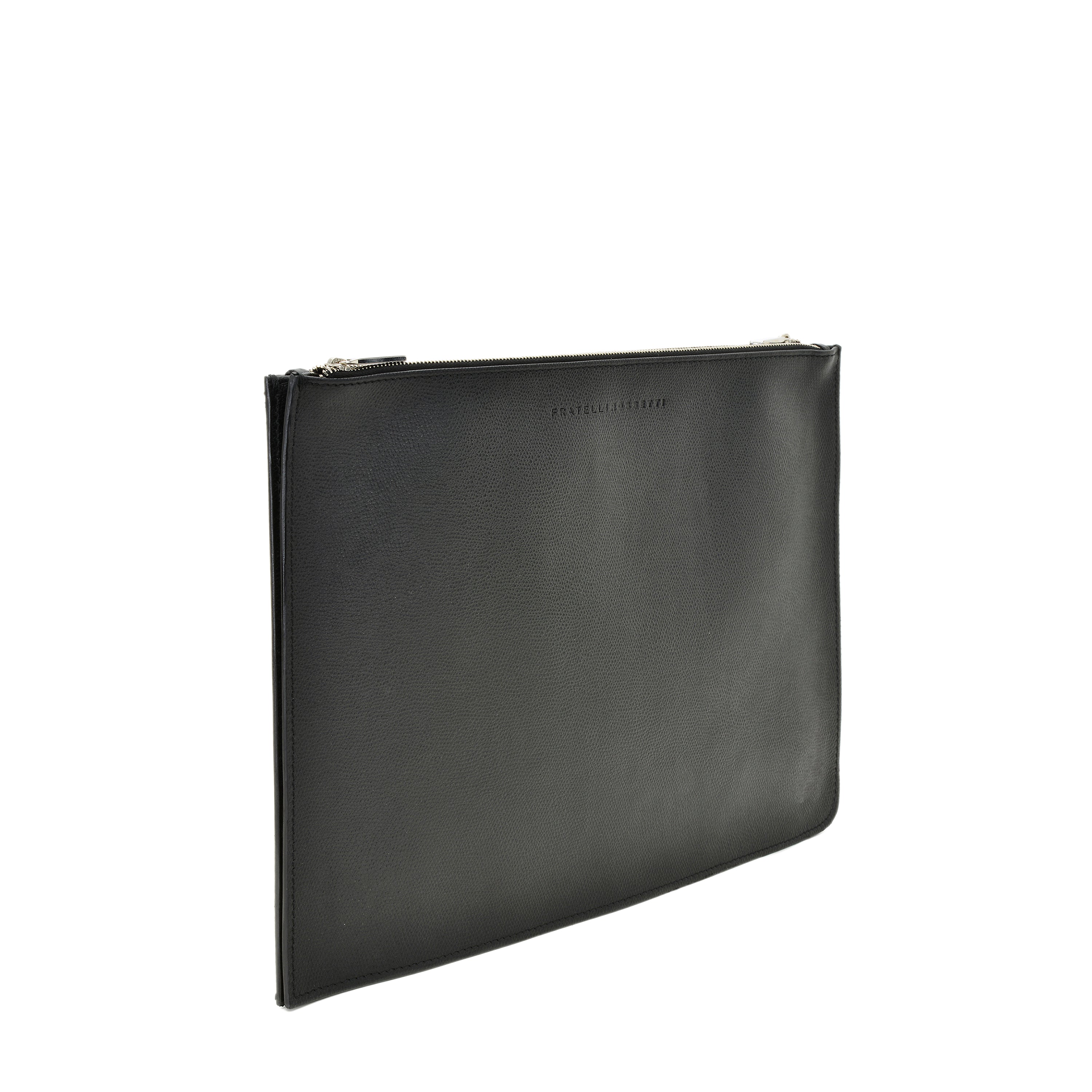 F.lli Rossetti Porta Documenti Pelle Nero Zip 35x25