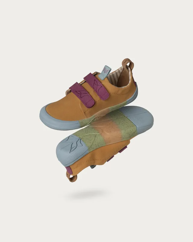Wildling Robulo camel scarpe barefoot cotone bambini