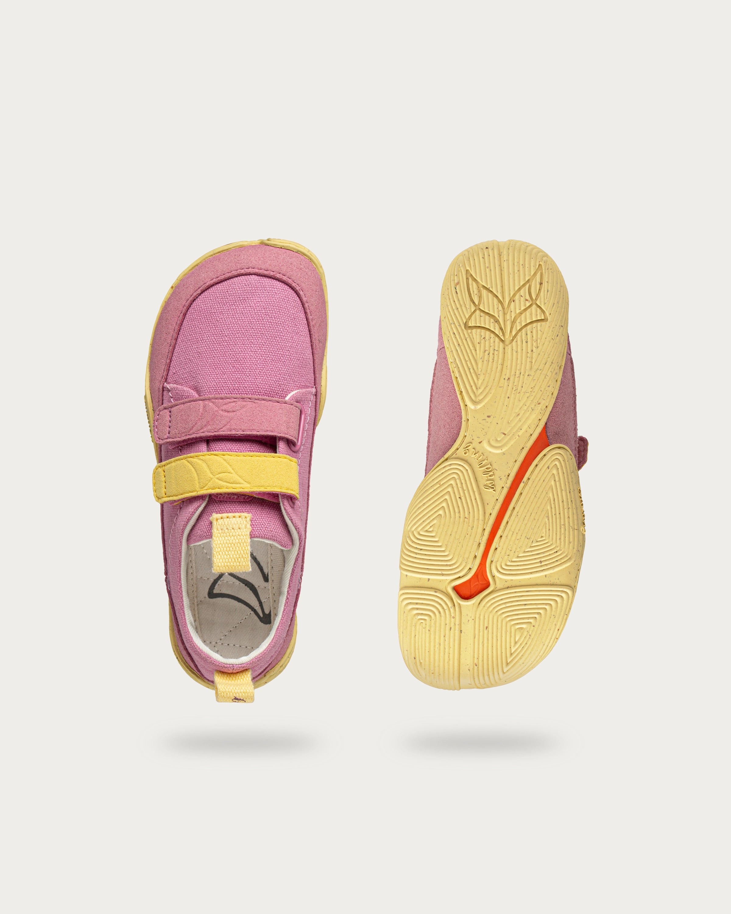 Wildling Shoes Cotinga rosé sandali bimba cotone velcro