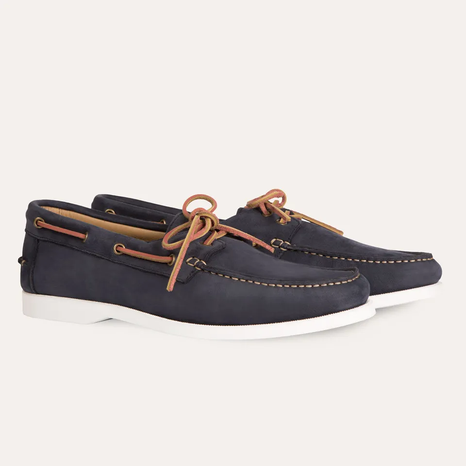 Dellovo Trabucco boat shoe uomo cuoio nabuk