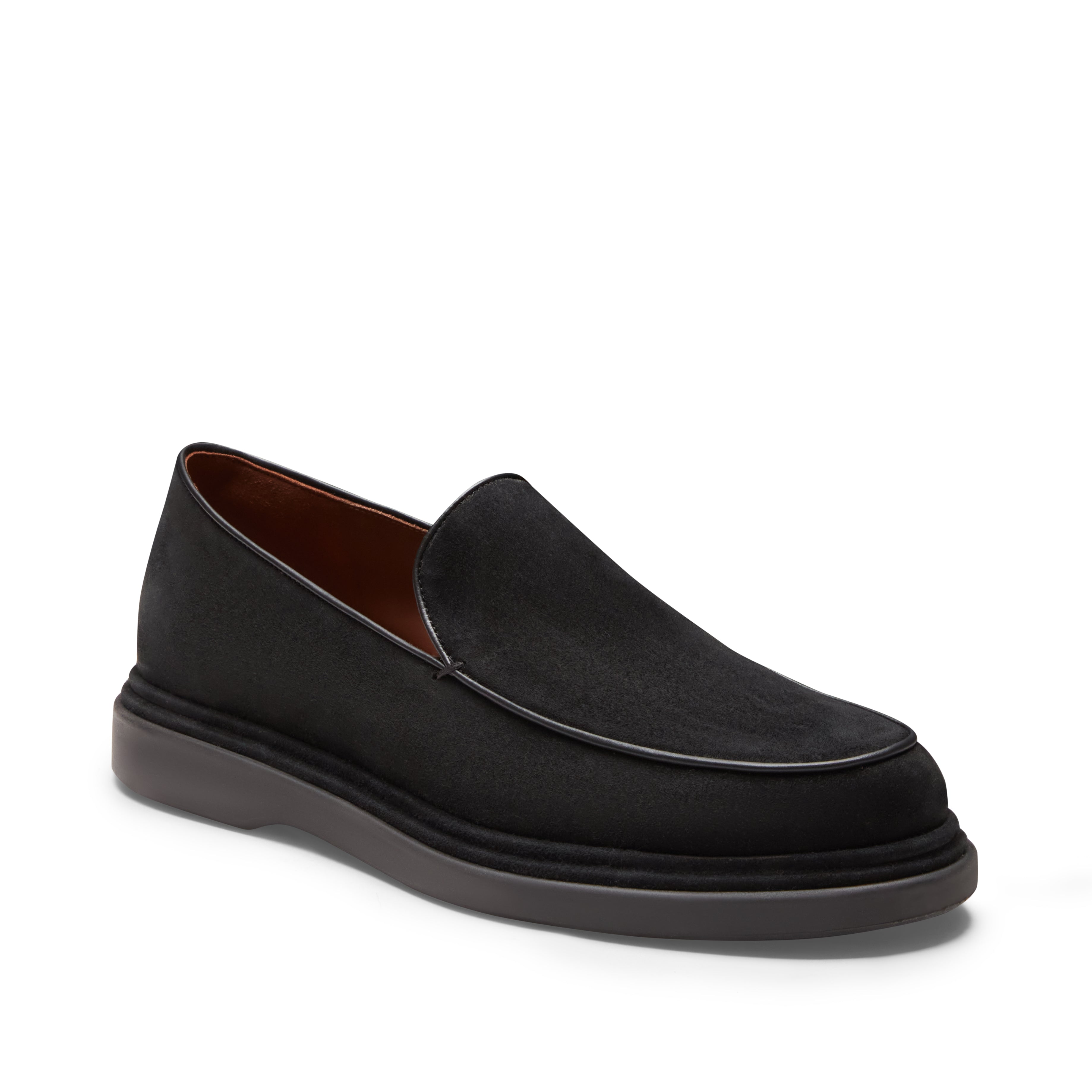 F.lli Rossetti 14894 Mocassino Suede Nero Uomo