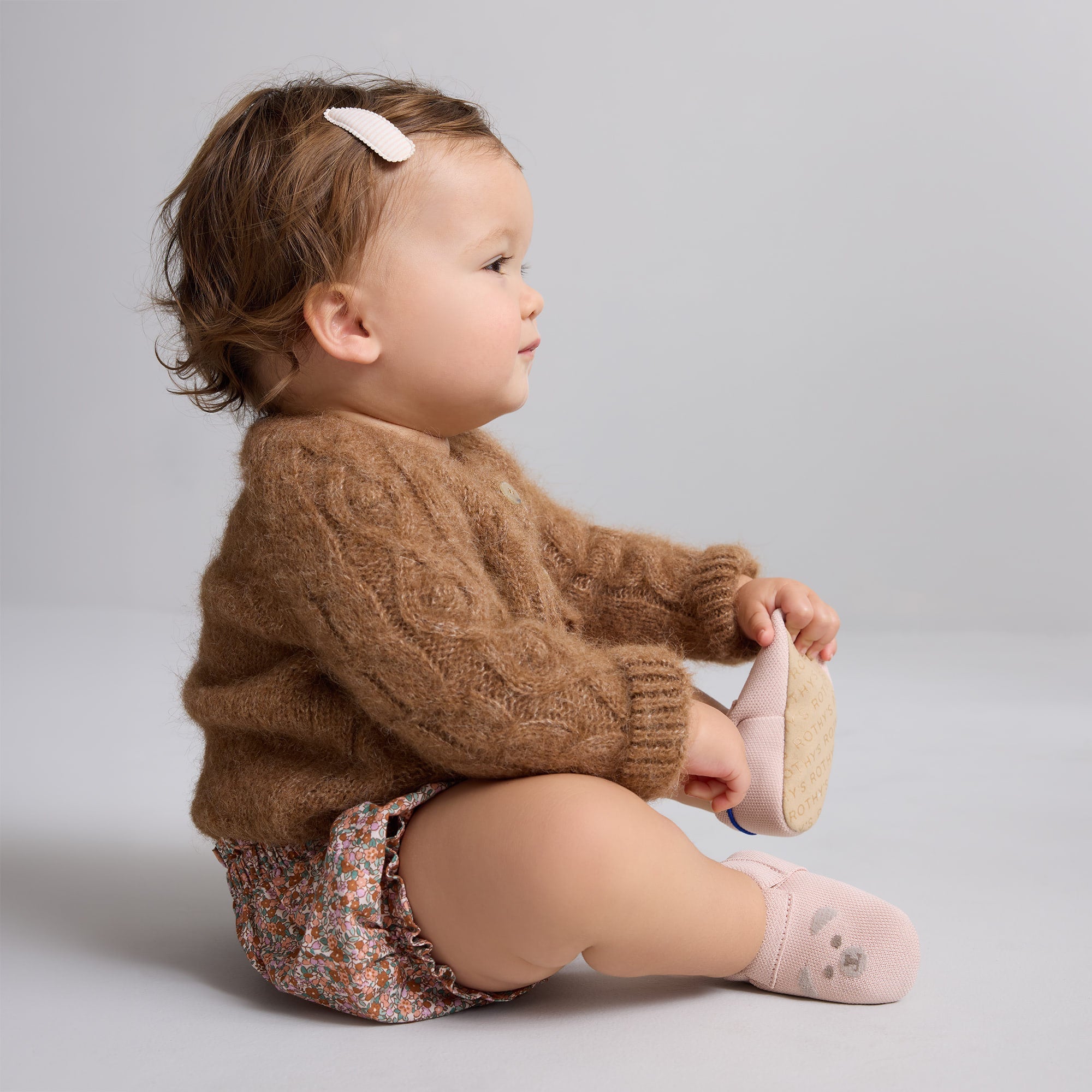 Rothy's Baby Moc scarpine Blush Teddy morbide 0-6 mesi