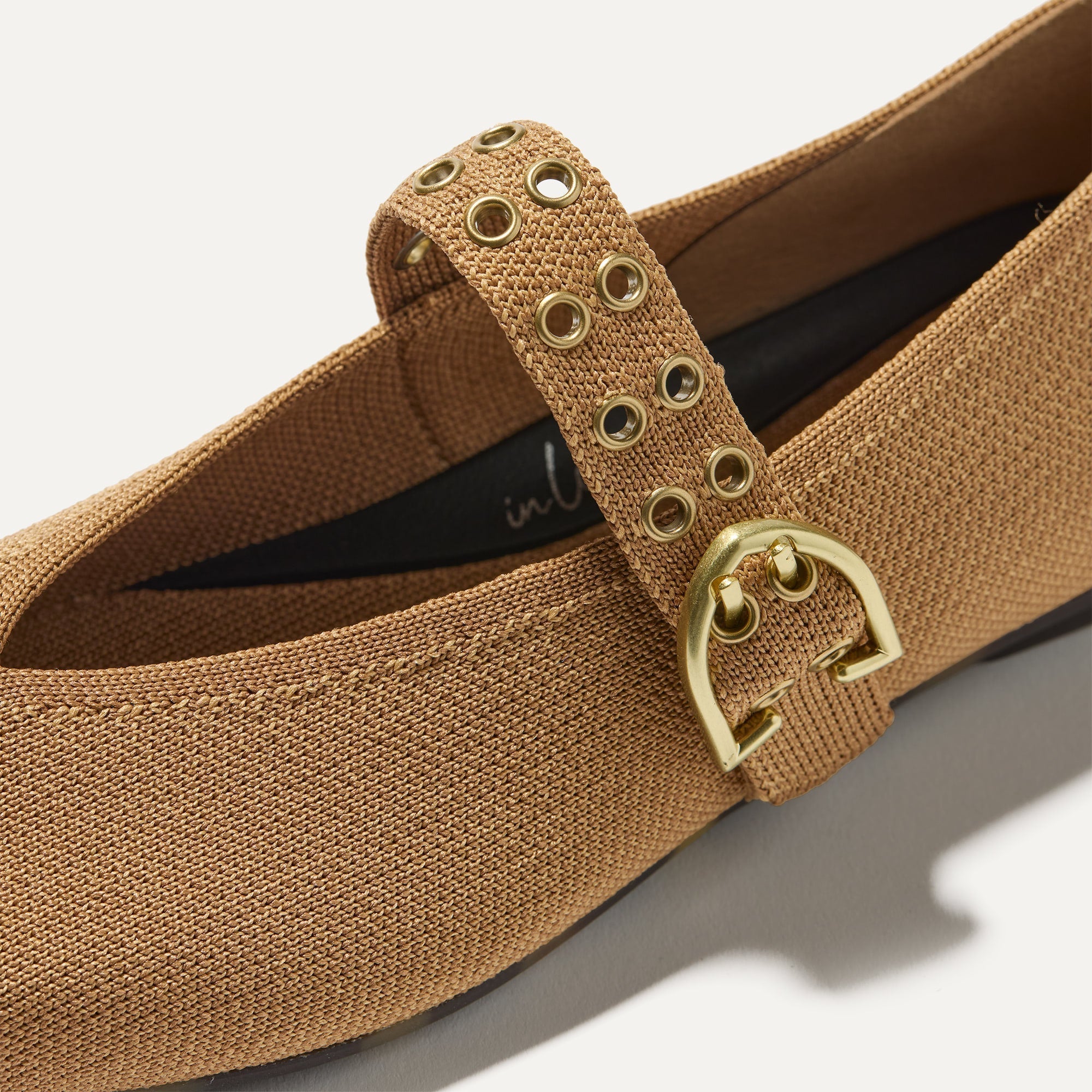 Rothy's Flats The Max Buckle Mary Jane ballerine Java Chip punta quadra