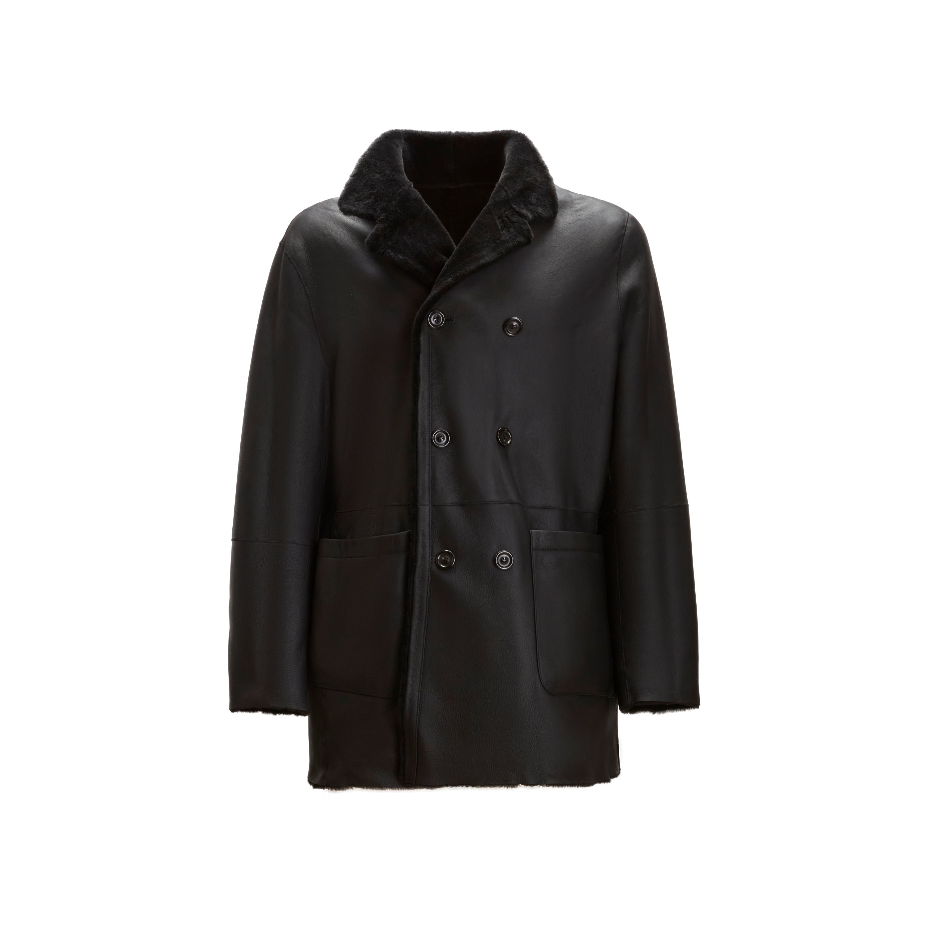 F.lli Rossetti Outerwear Man 99810 Cappotto Nero Reversibile