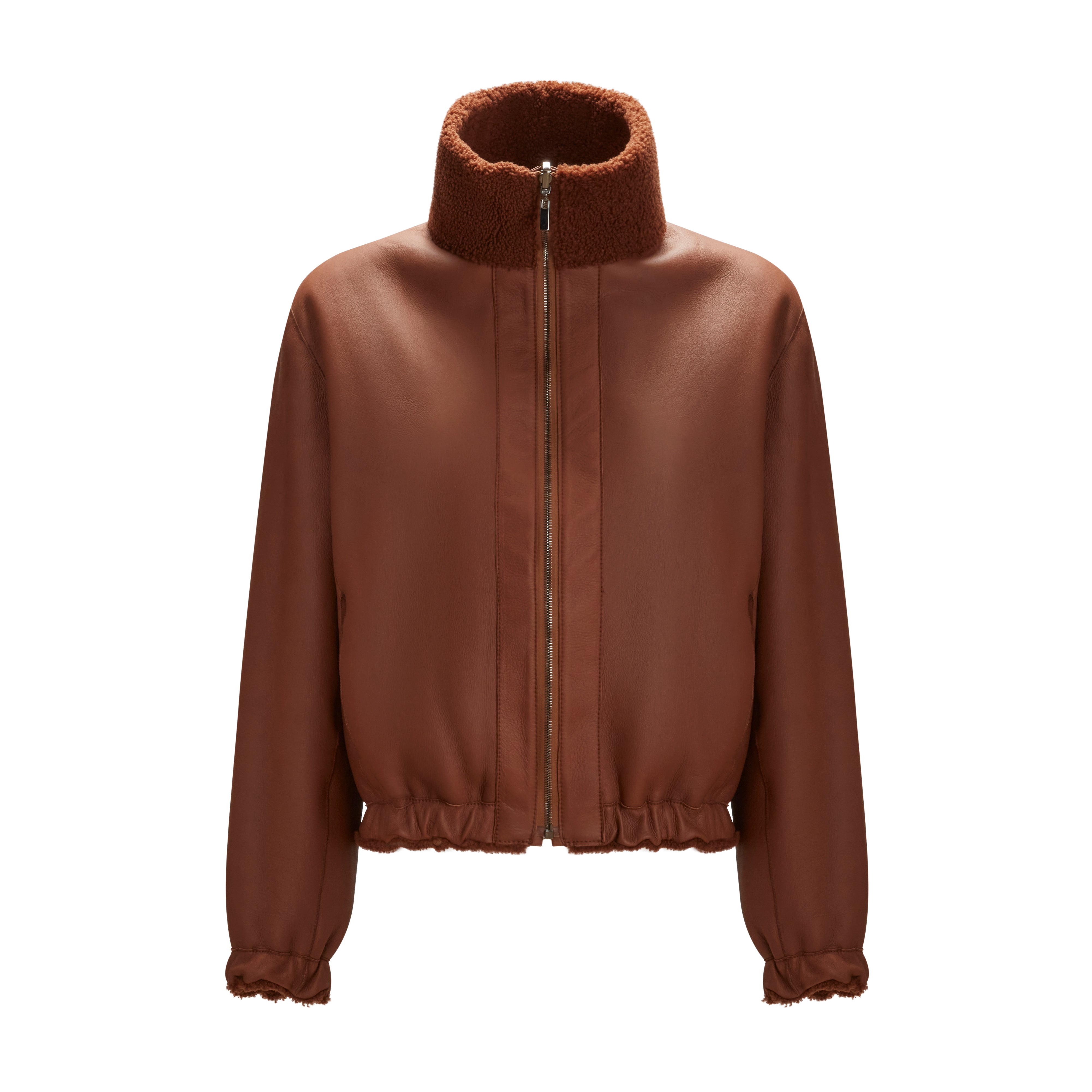 F.lli Rossetti 98414 Bomber Donna Shearling Biscotto Reversibile