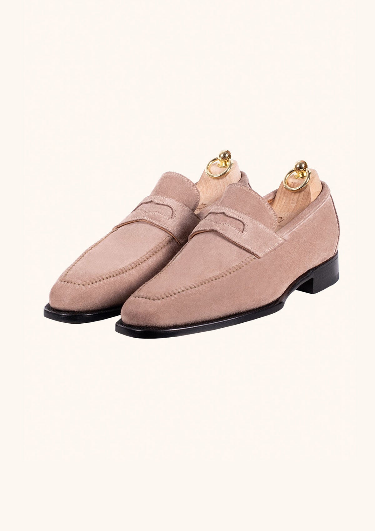 Stefano Bemer Loafers C1340 Mocassini camoscio beige