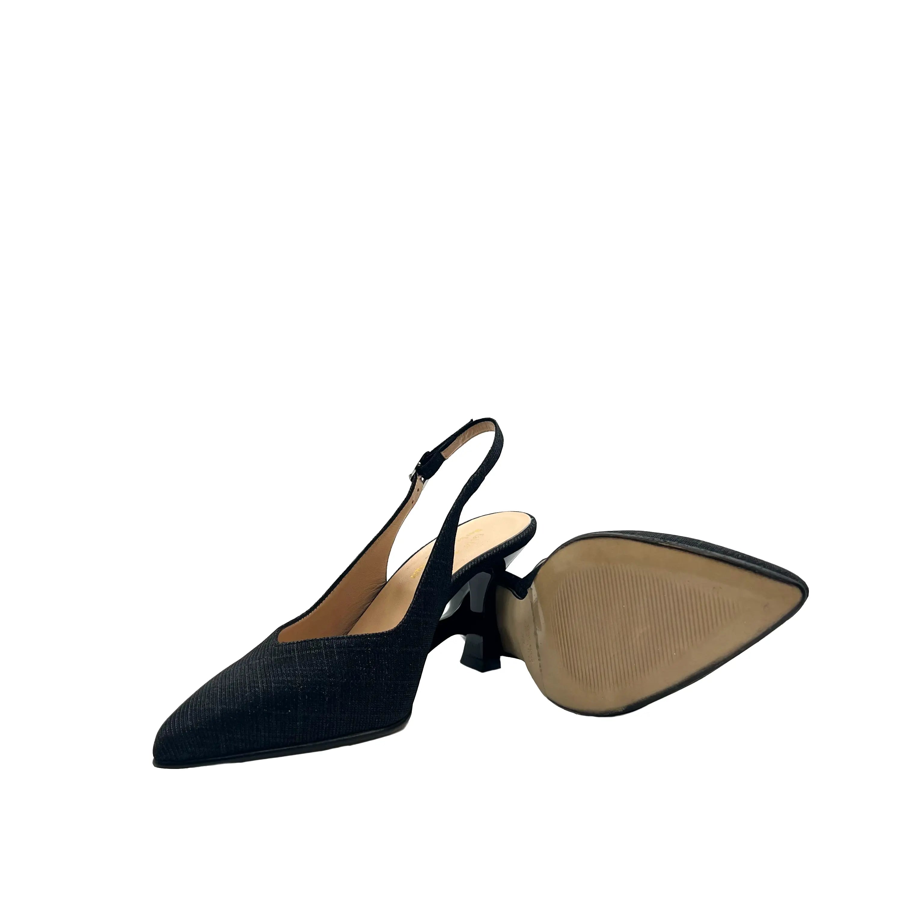 Sandro Barbera 704 Black Sandalo Donna Nero Tacco 75