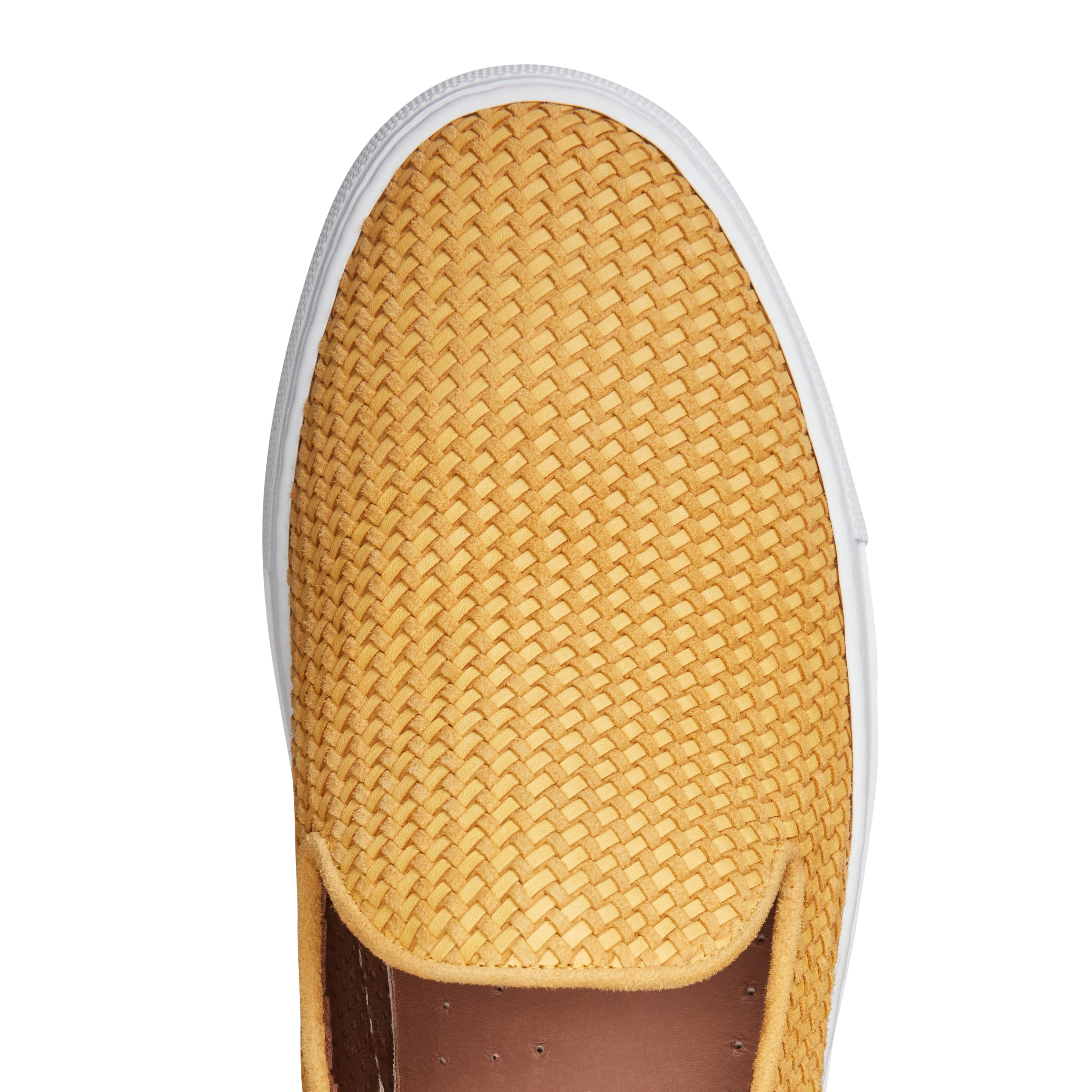 F.lli Rossetti 46057 slipper uomo suede intrecciato giallo