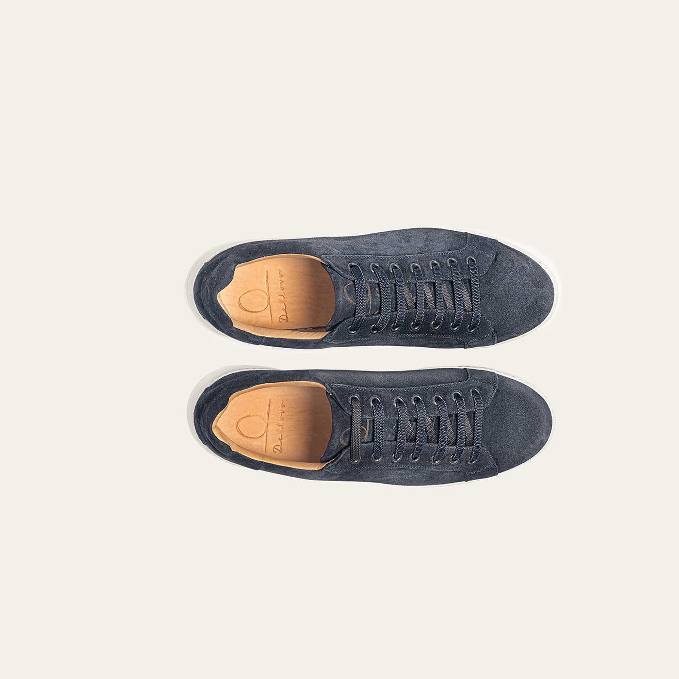 Dellovo Gaiola sneaker camoscio blu suola light