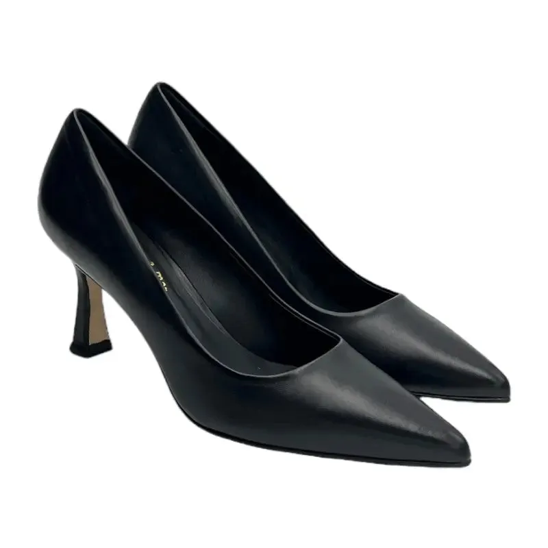 Sandro Barbera & Figli 2628 Decoltè vitello pelle nero tacco 7 cm