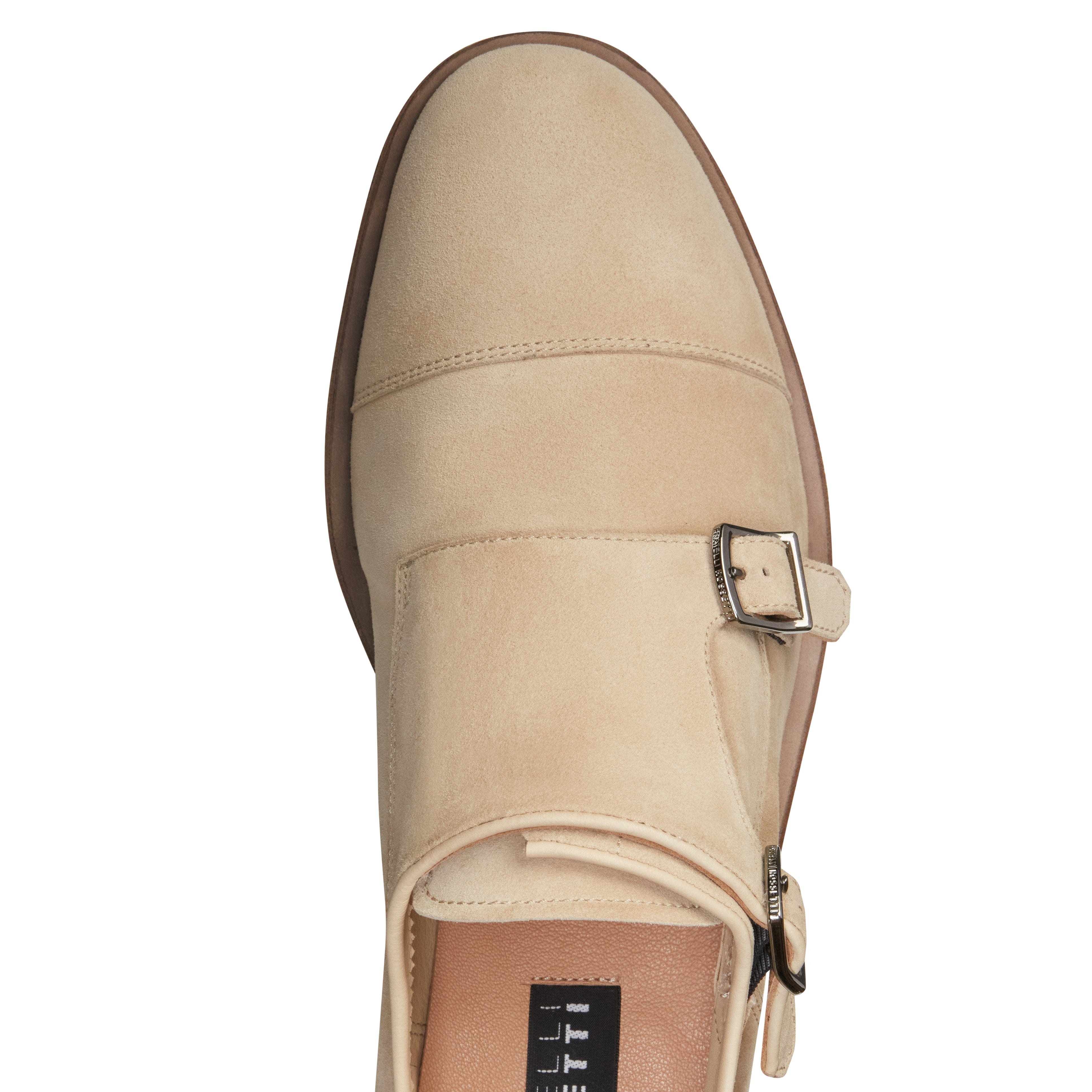F.lli Rossetti 15210 Derby Doppia Fibbia Suede Latte