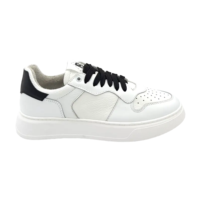 Sandro Barbera B68 King Sneaker Uomo Bianco Pelle Vera