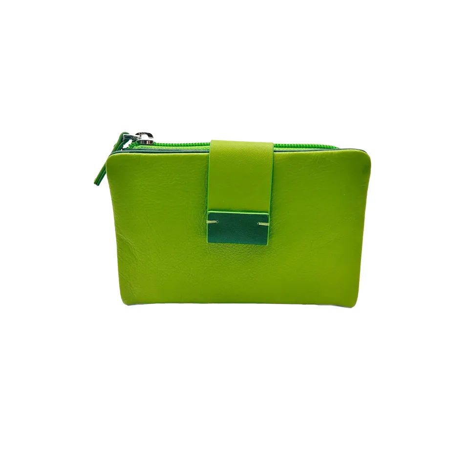 Sandro Barbera 6046 portafoglio donna pelle verde