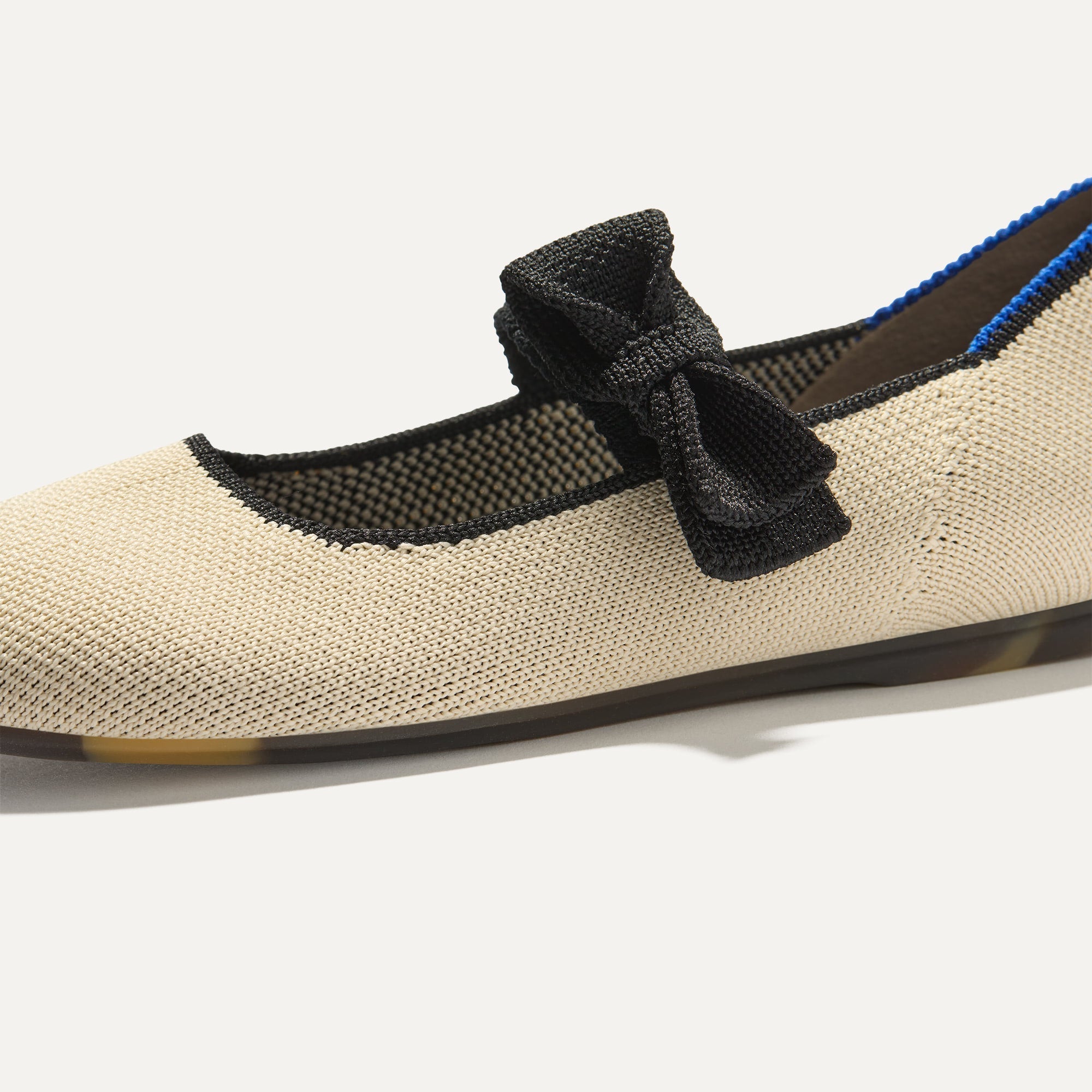 Rothy's The Kids Tux Bow Mary Jane scarpe avorio fiocco nero