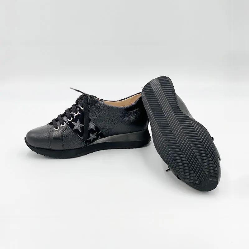 Sandro Barbera Sneakers Donna Bottalato Sneakers Nero Pelle