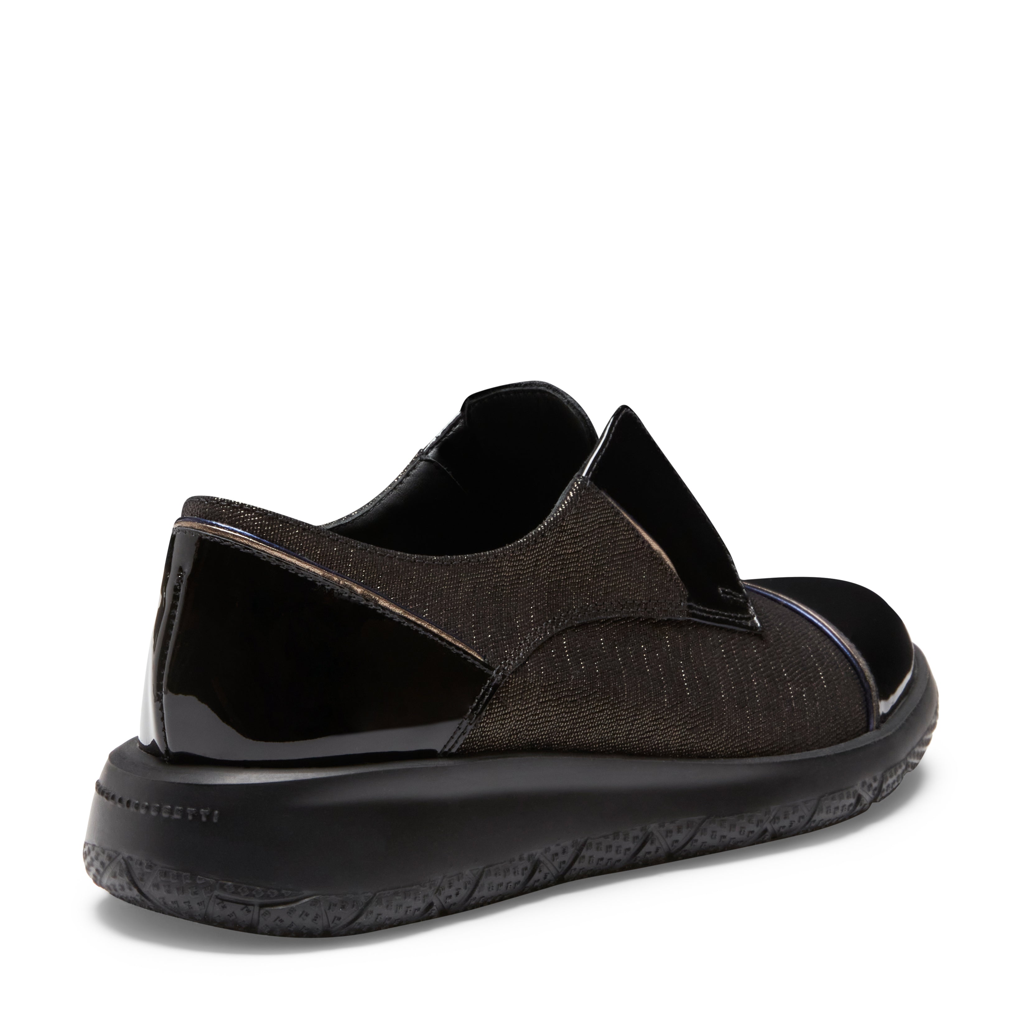 F.lli Rossetti One 77115 sneakers donna nero suede vernice