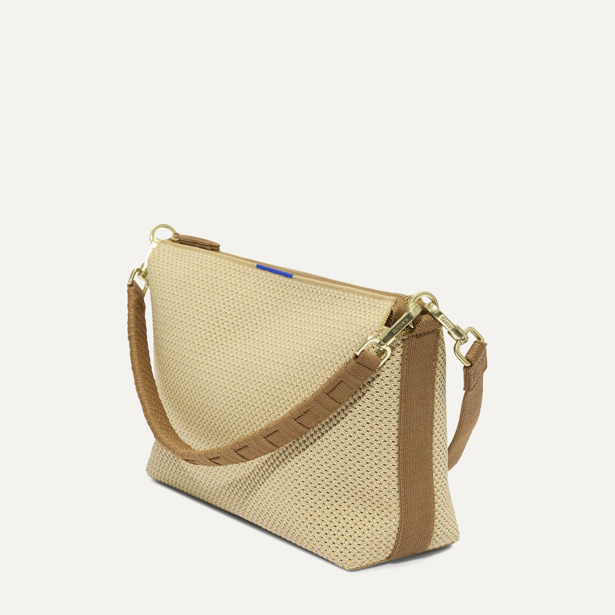 Rothy's The Daily Crossbody borsa tracolla beige Macadamia zip