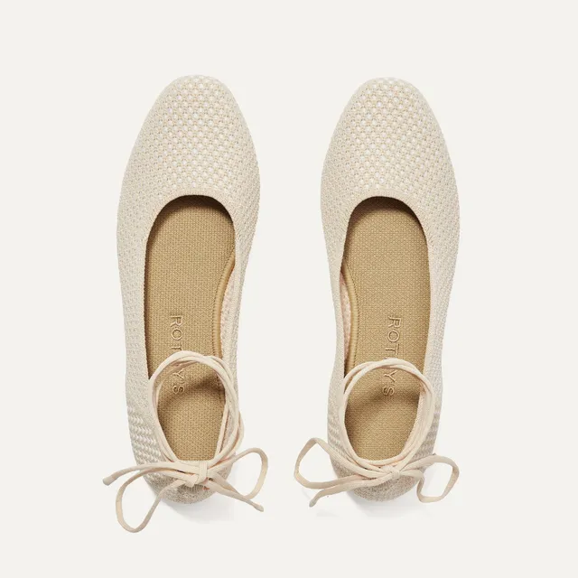 Rothy's The Square Wrap sandali Blanc punta quadrata