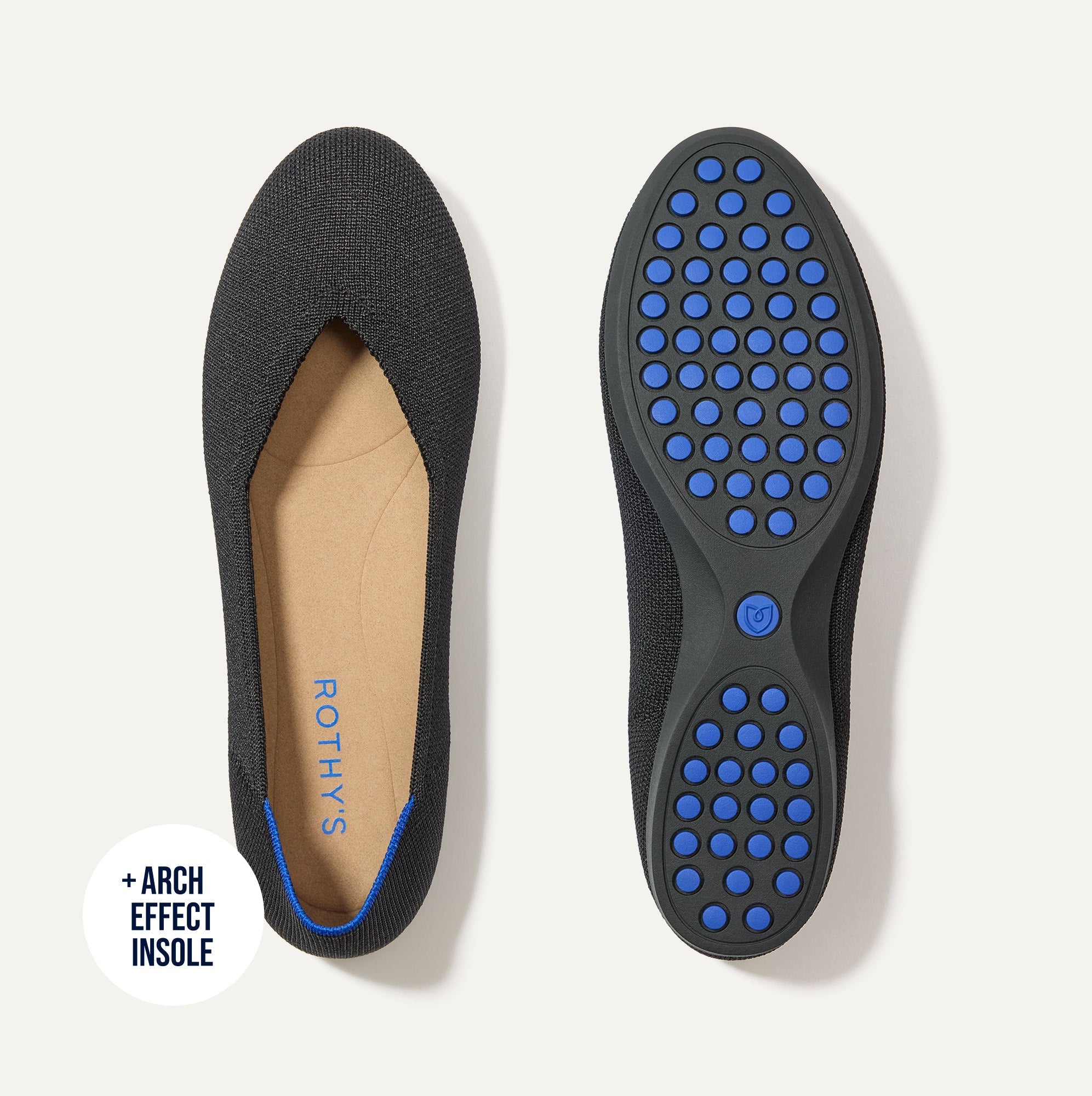 Rothy's The Daily Flat ballerine Black maglia comoda