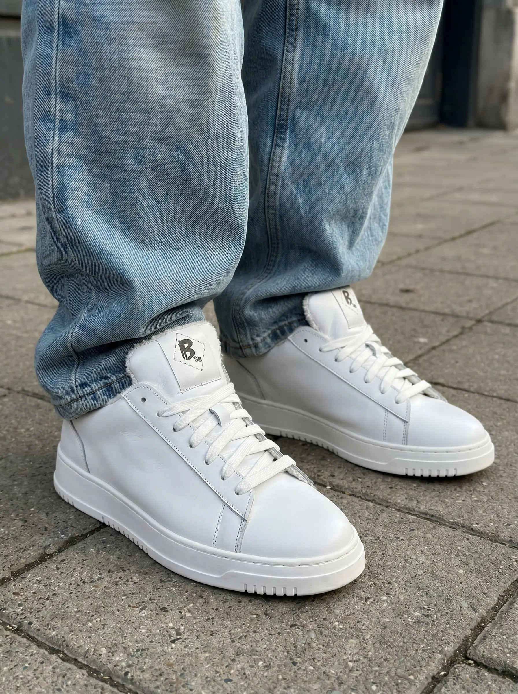 Sandro Barbera B68 Swag sneaker uomo bianco pelle