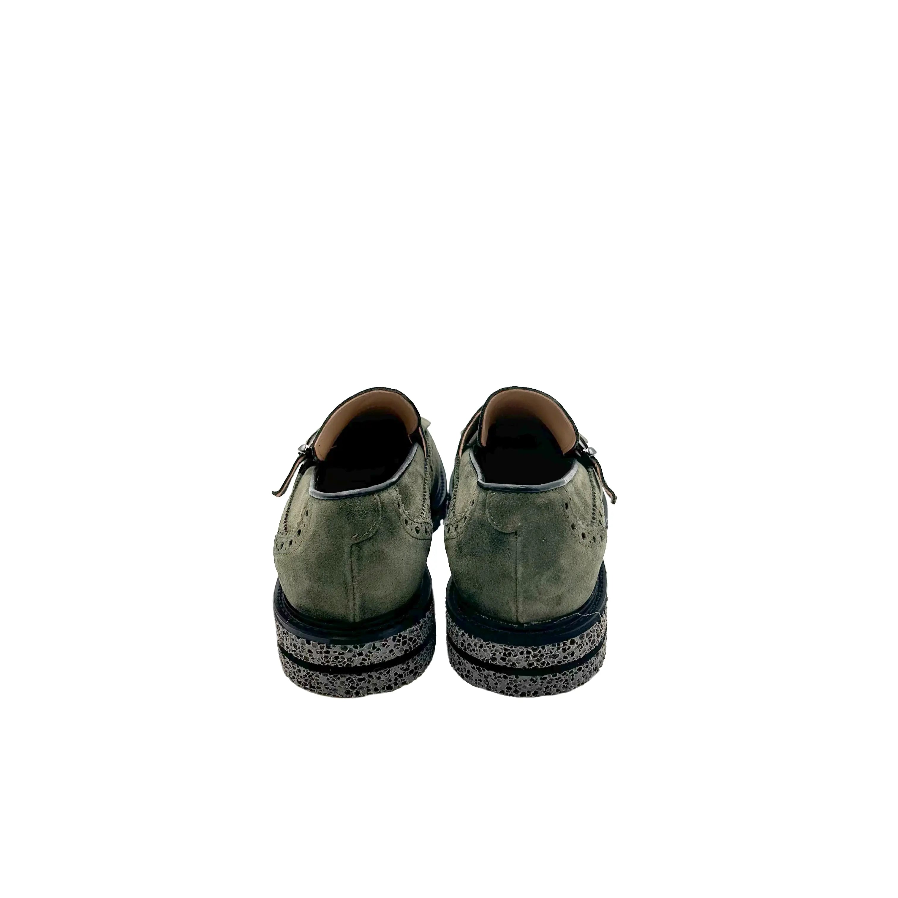 Sandro Barbera & Figli Stringate Donna 090 mocassini verde oliva