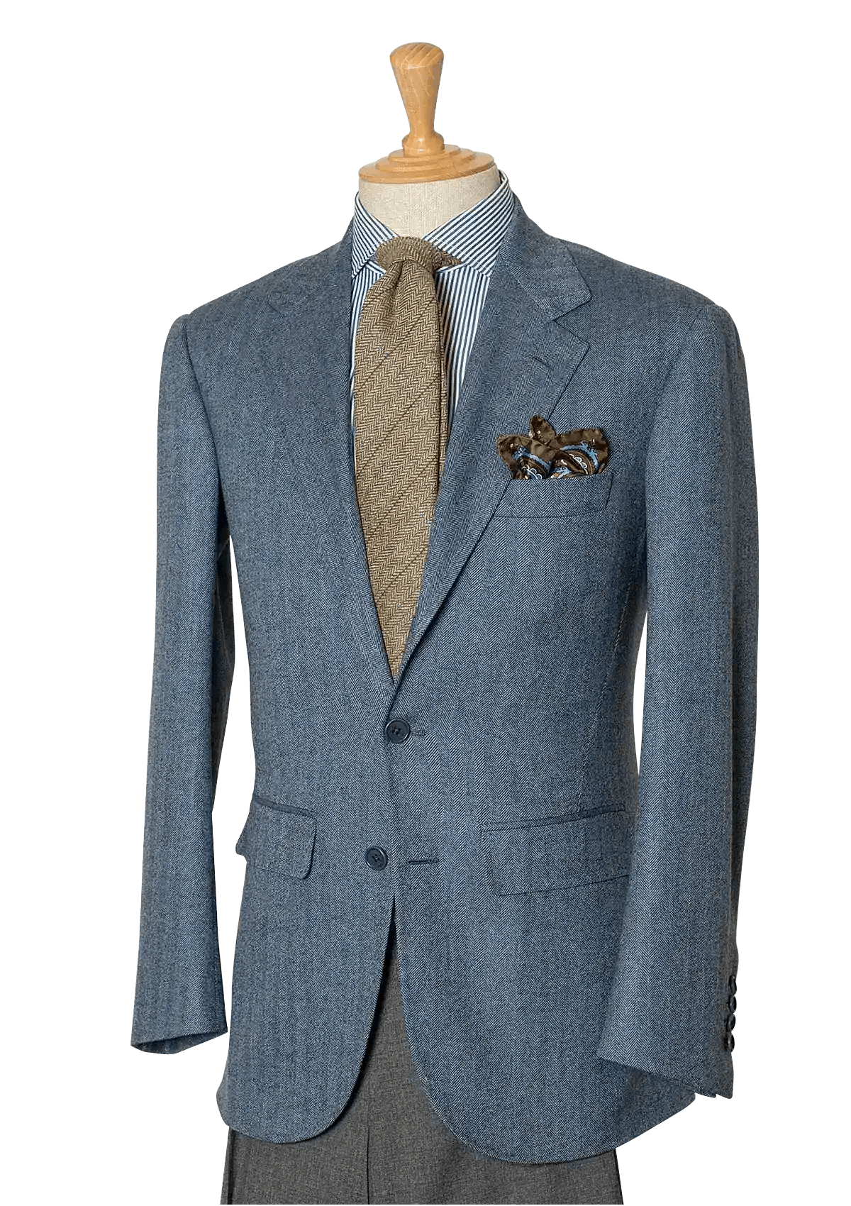 Stefano Bemer Blazers SV2017 giacca azzurra spigata lana