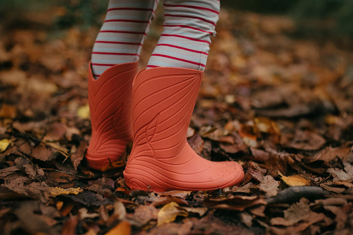 Wildling Shoes Ranidae Orange stivale pioggia arancione impermeabile