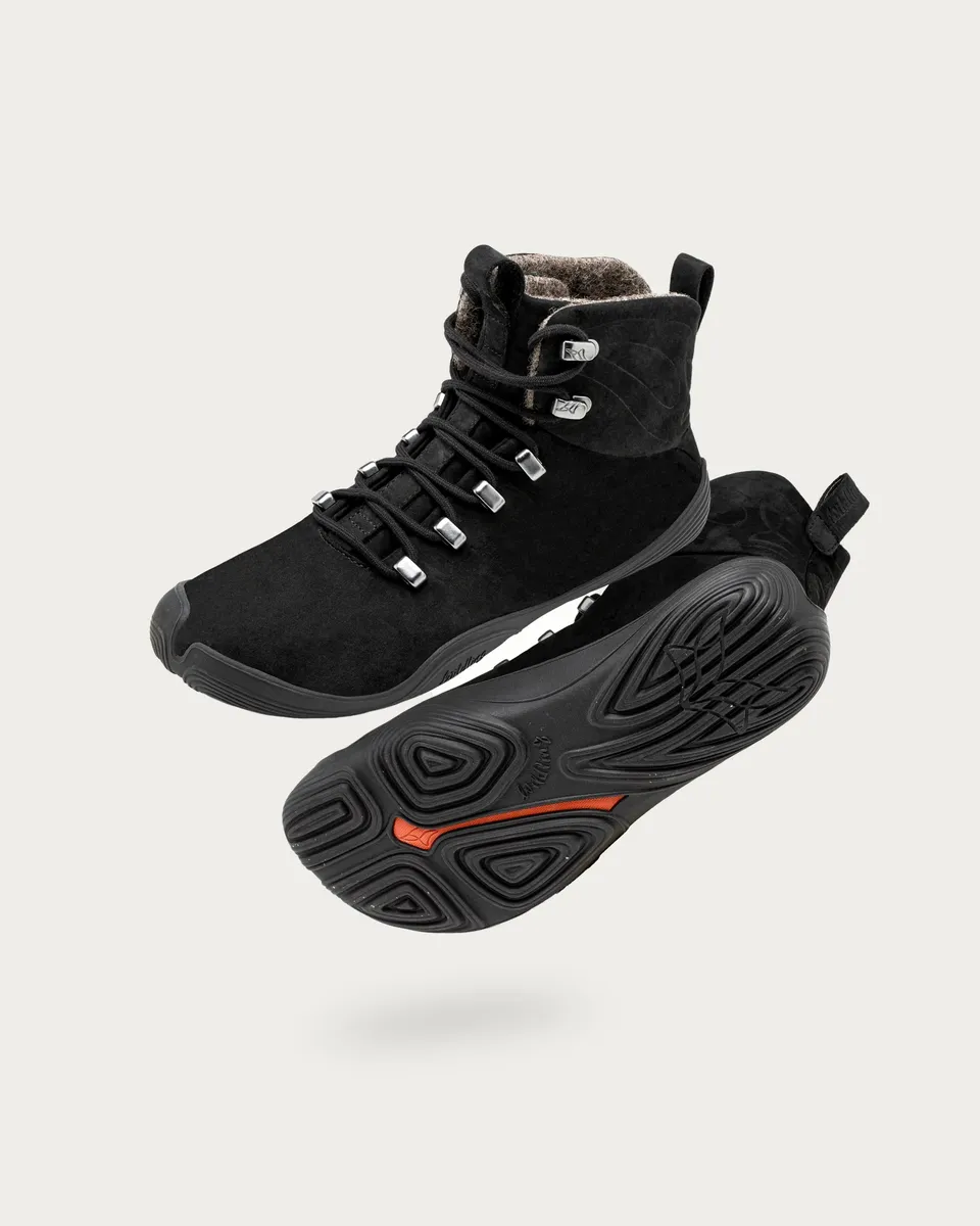 Wildling Mid Cut Feral black scarpe pelle inverno