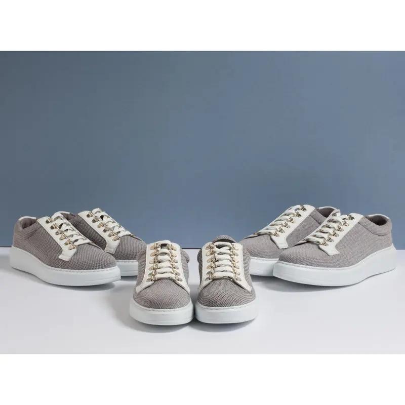 Sandro Barbera Wooly 1100 sneaker grigio lana merino