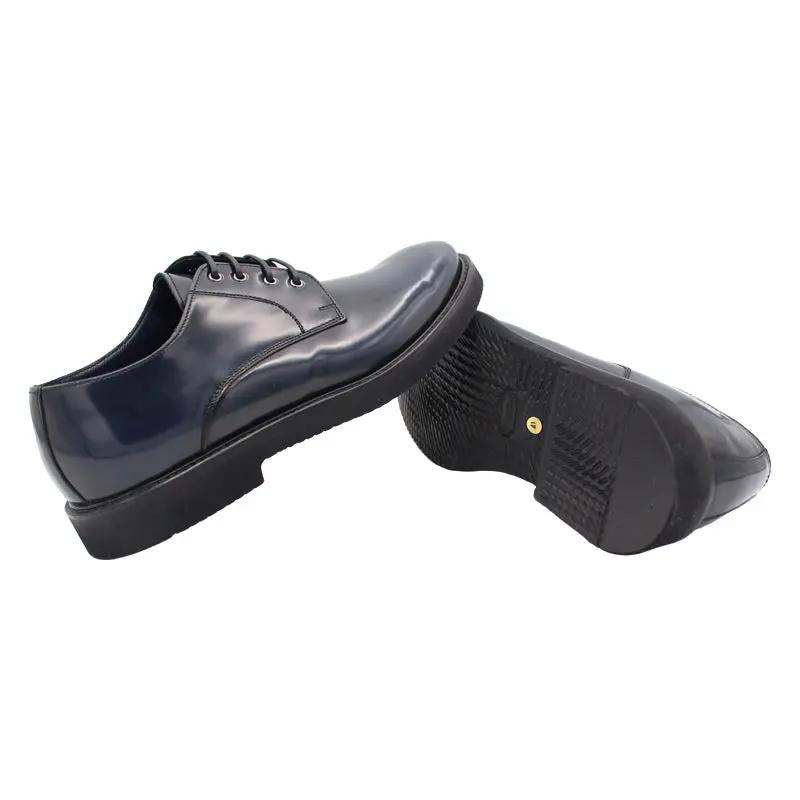 Sandro Barbera 1264 Derby vitello blu stringate Vibram