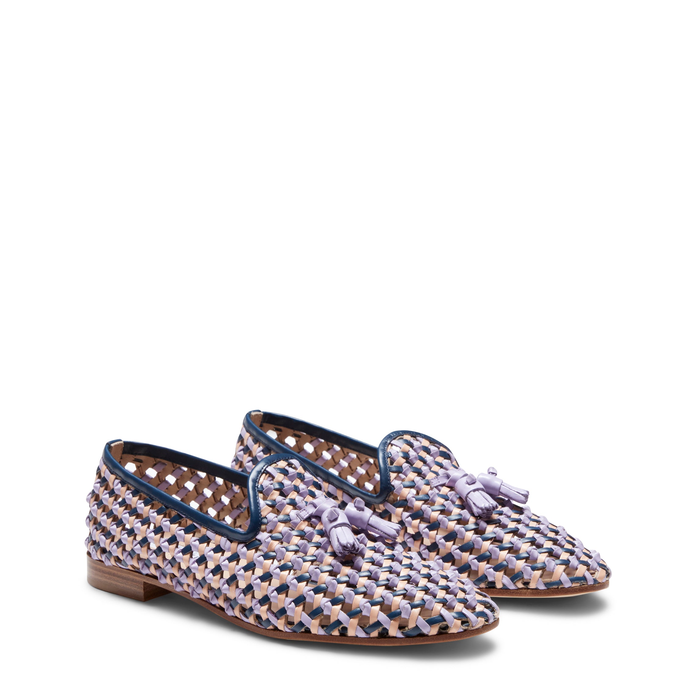 F.lli Rossetti 67696 Slipper Uomo Oceano Pelle Intrecciata