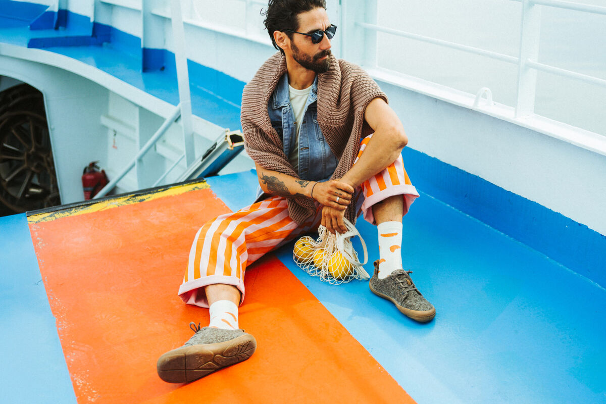 Wildling Ullig Sten scarpe basse adulti lana grigie marroni