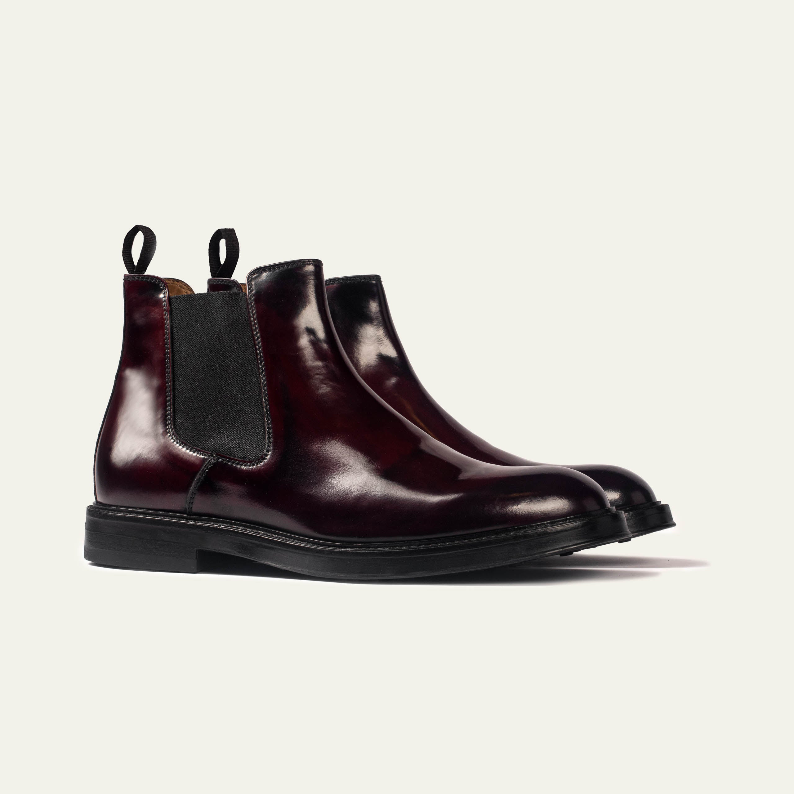 Dellovo Carditello stivaletto beatles uomo nero pelle