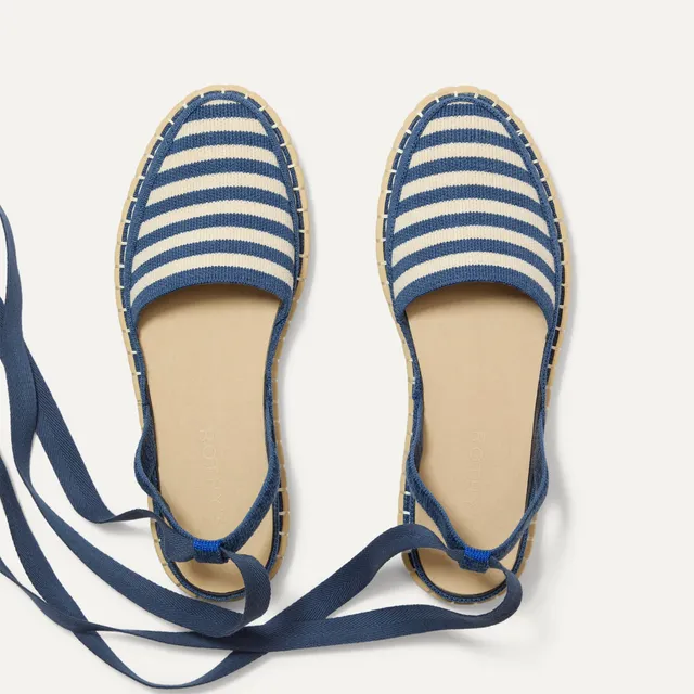 Rothy's The D'Orsay Espadrille ballerine donna Deep Sea Stripe