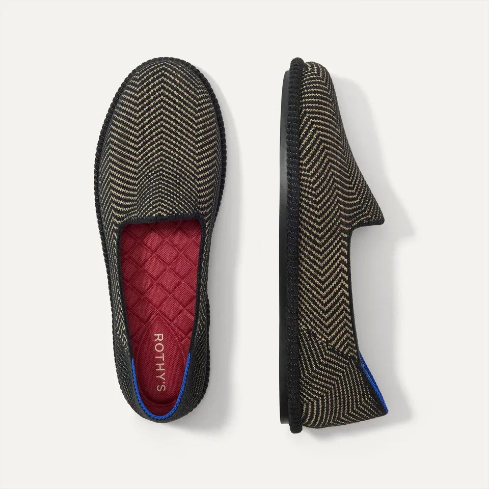 Rothy's The Cruiser Loafer mocassini Jet Herringbone spigati