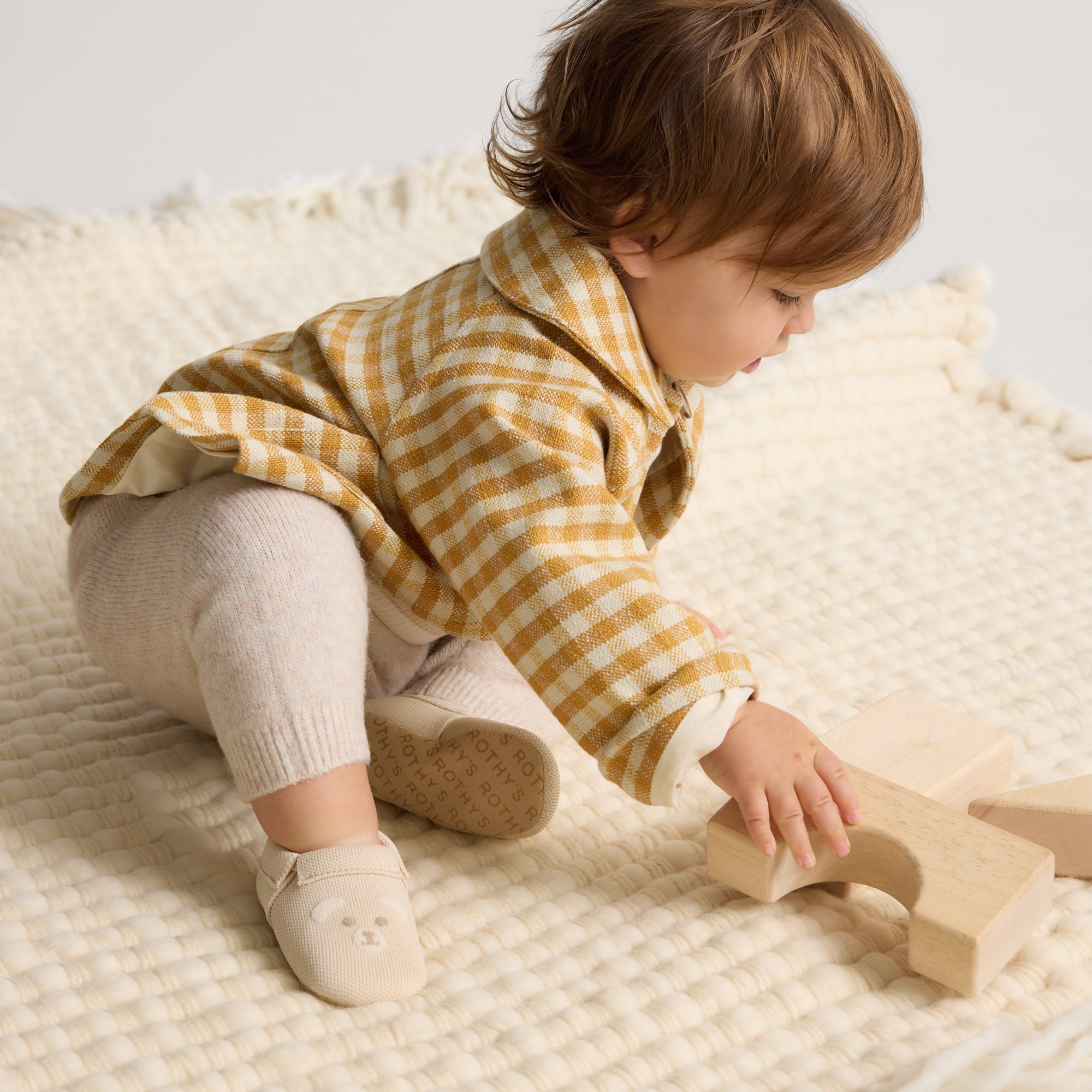Rothy's Kids Shoes The Baby Moc Mocassini Frosted Teddy
