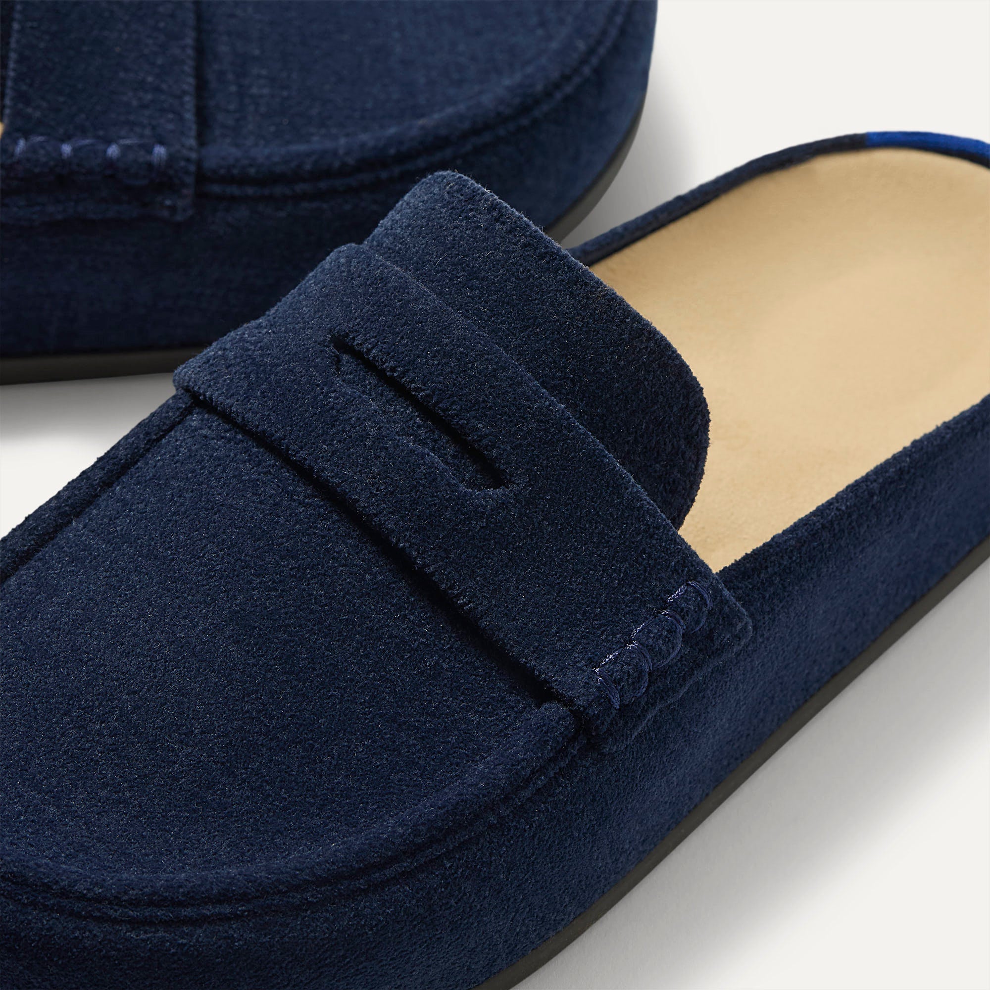 Rothy's Clogs The Penny Clog zoccoli ReVelvet Navy punta tonda