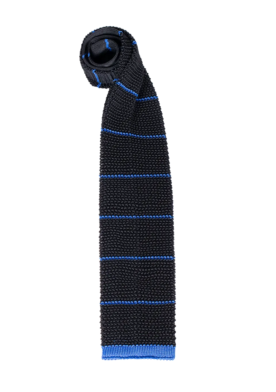 Stefano Bemer cravatta seta blu navy azzurro SV5005 maglia