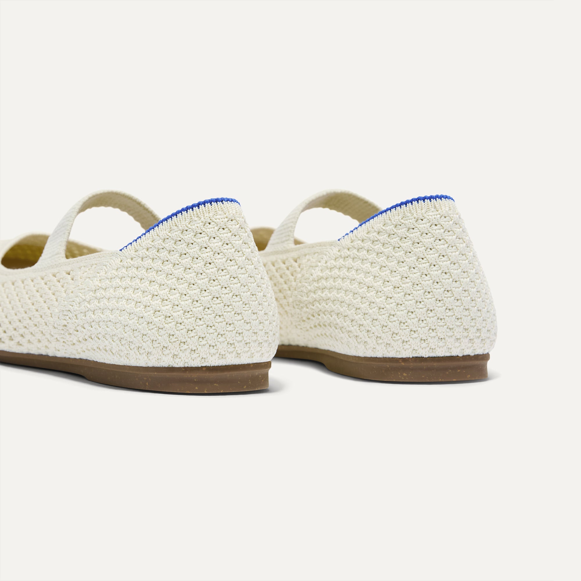 Rothy's The Kids Mary Jane ballerine White Open-Knit