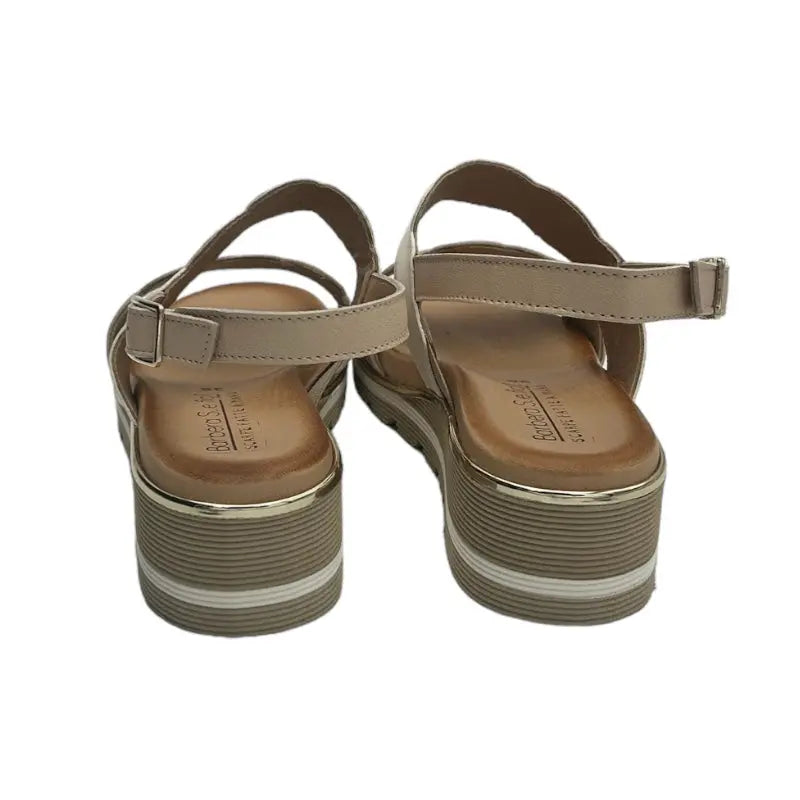 Sandro Barbera & Figli Stringate Donna 1081 sandalo panna pelle