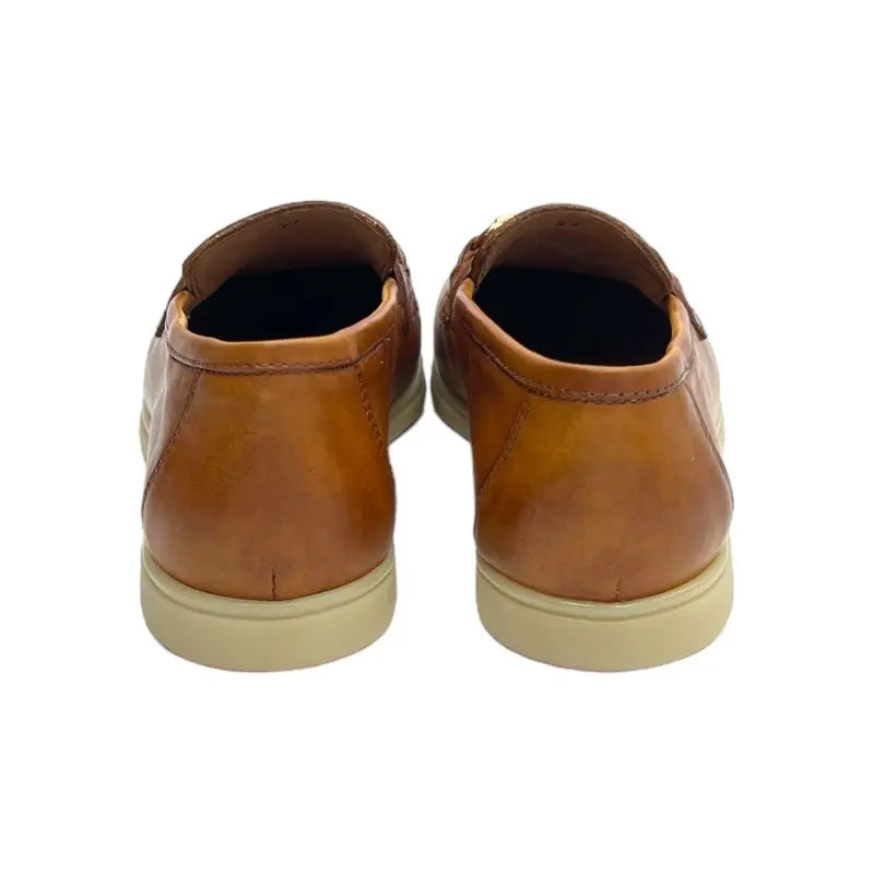 Sandro Barbera & Figli 182 mocassino donna cognac pelle anticata