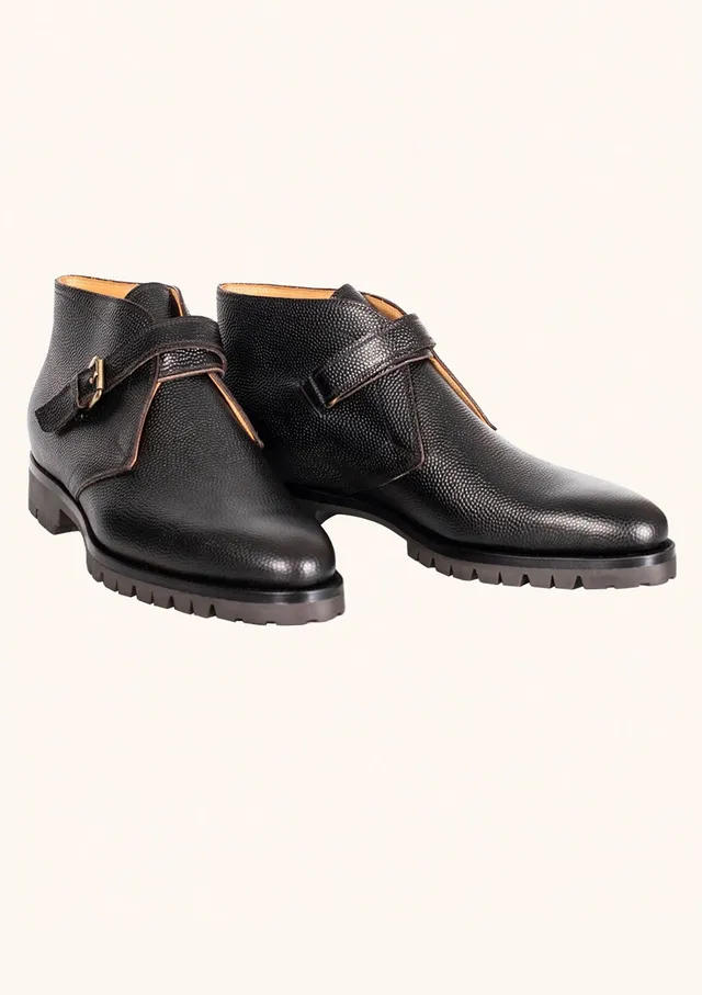 Stefano Bemer Boots C7400 stivale pelle fibbia suola carrarmato