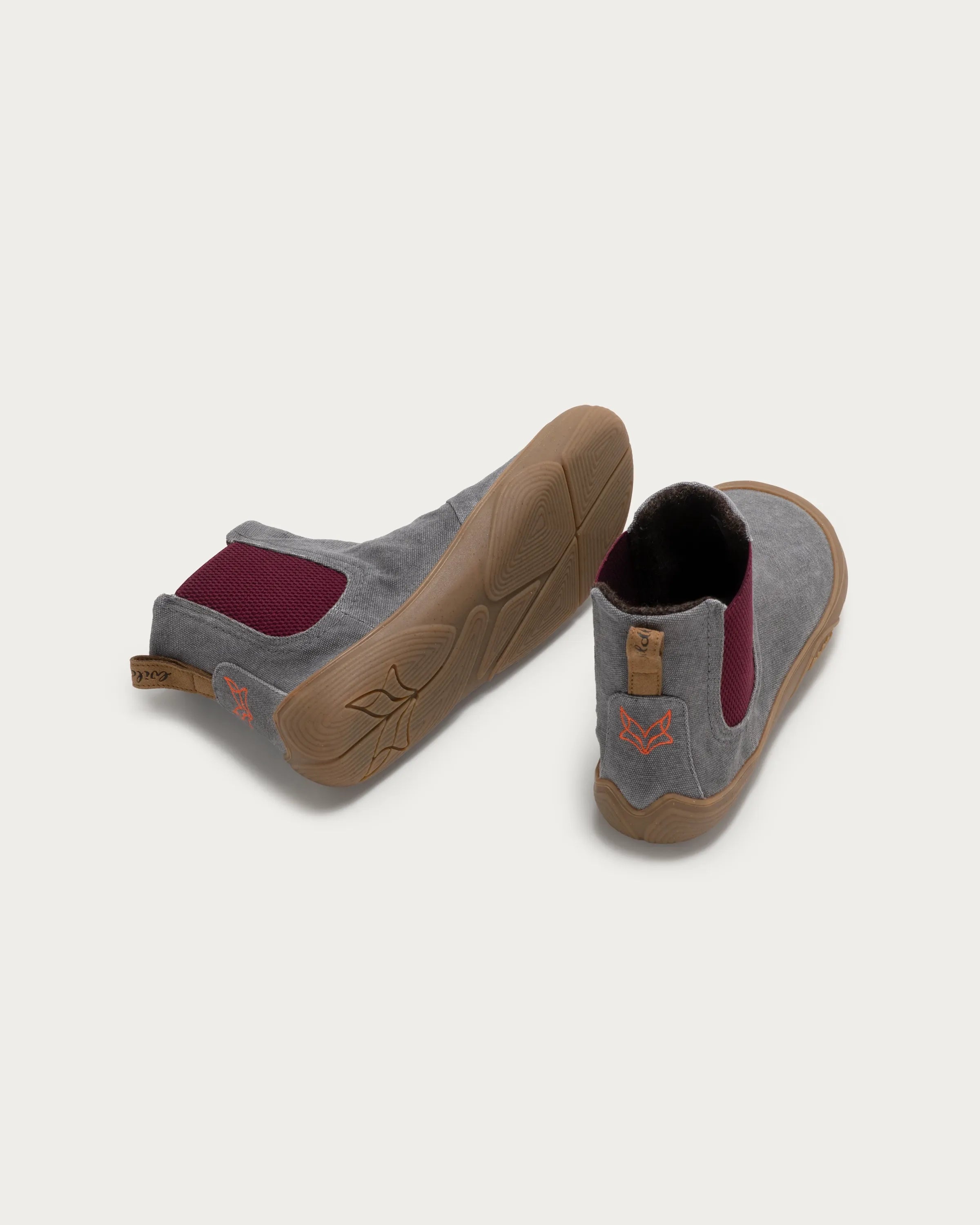 Wildling Shoes Bruklin Graphit stivaletti barefoot grigi cotone