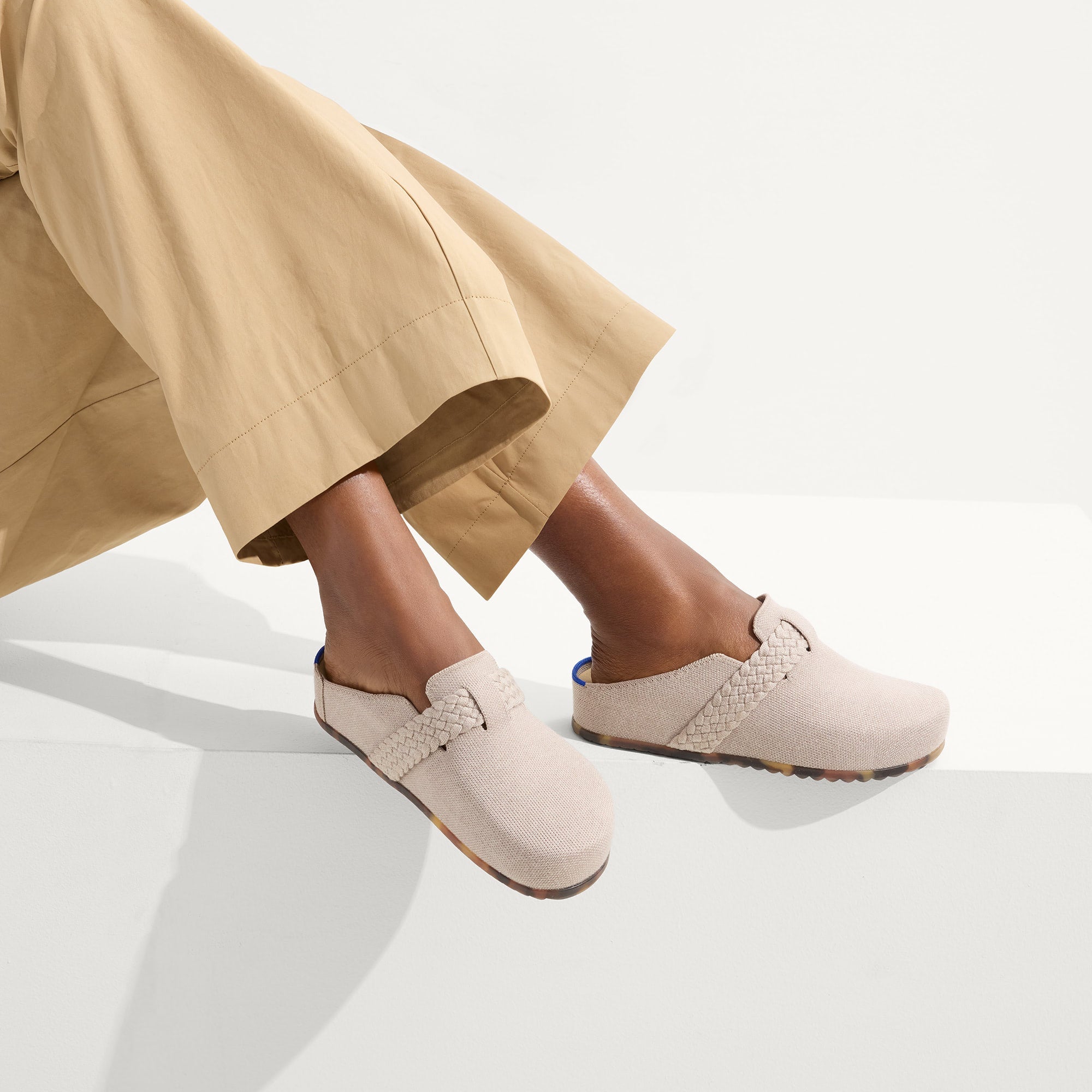 Rothy's The Braid Clog zoccoli donna Dove lana merino