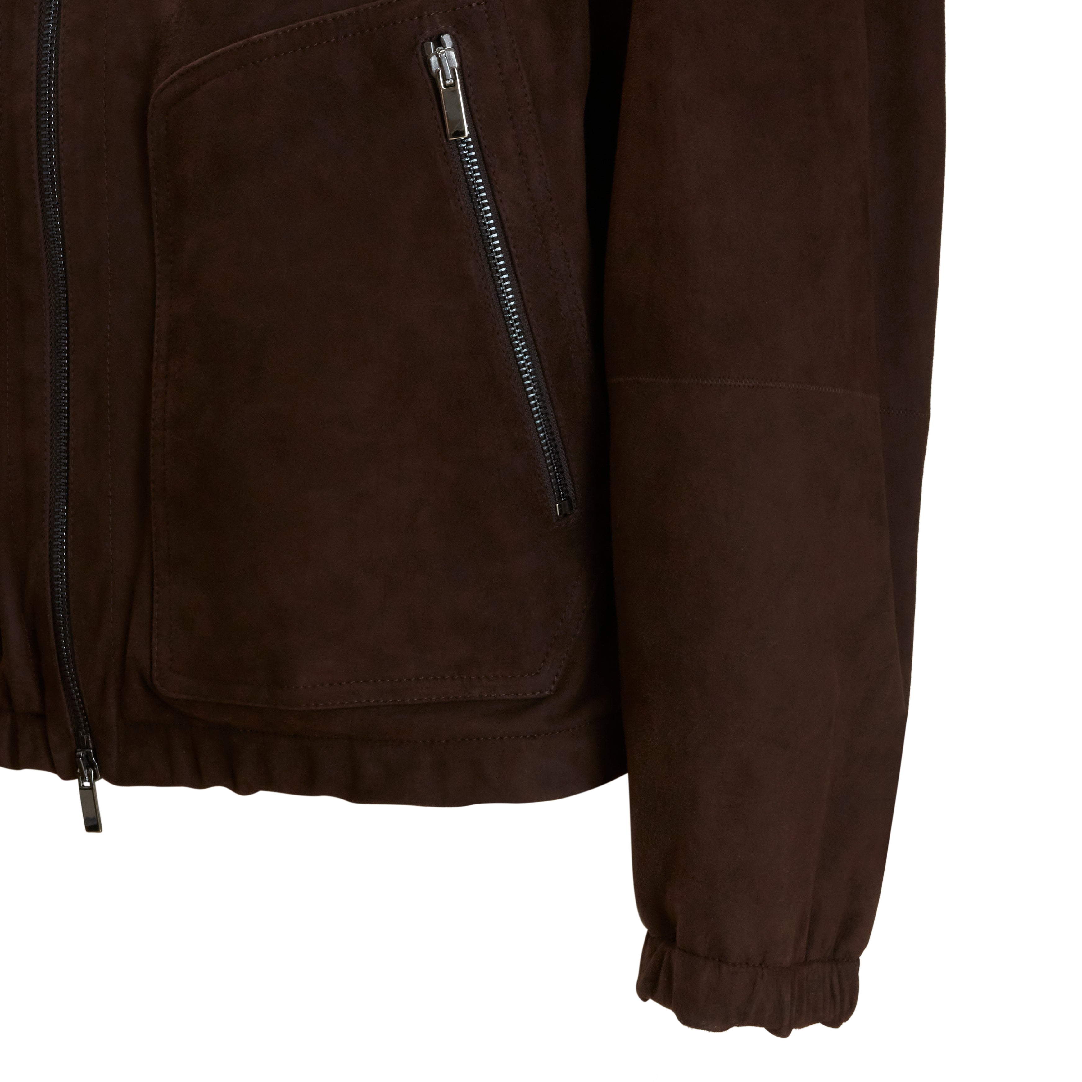 F.lli Rossetti 99792 giubbino uomo marrone suede cappuccio