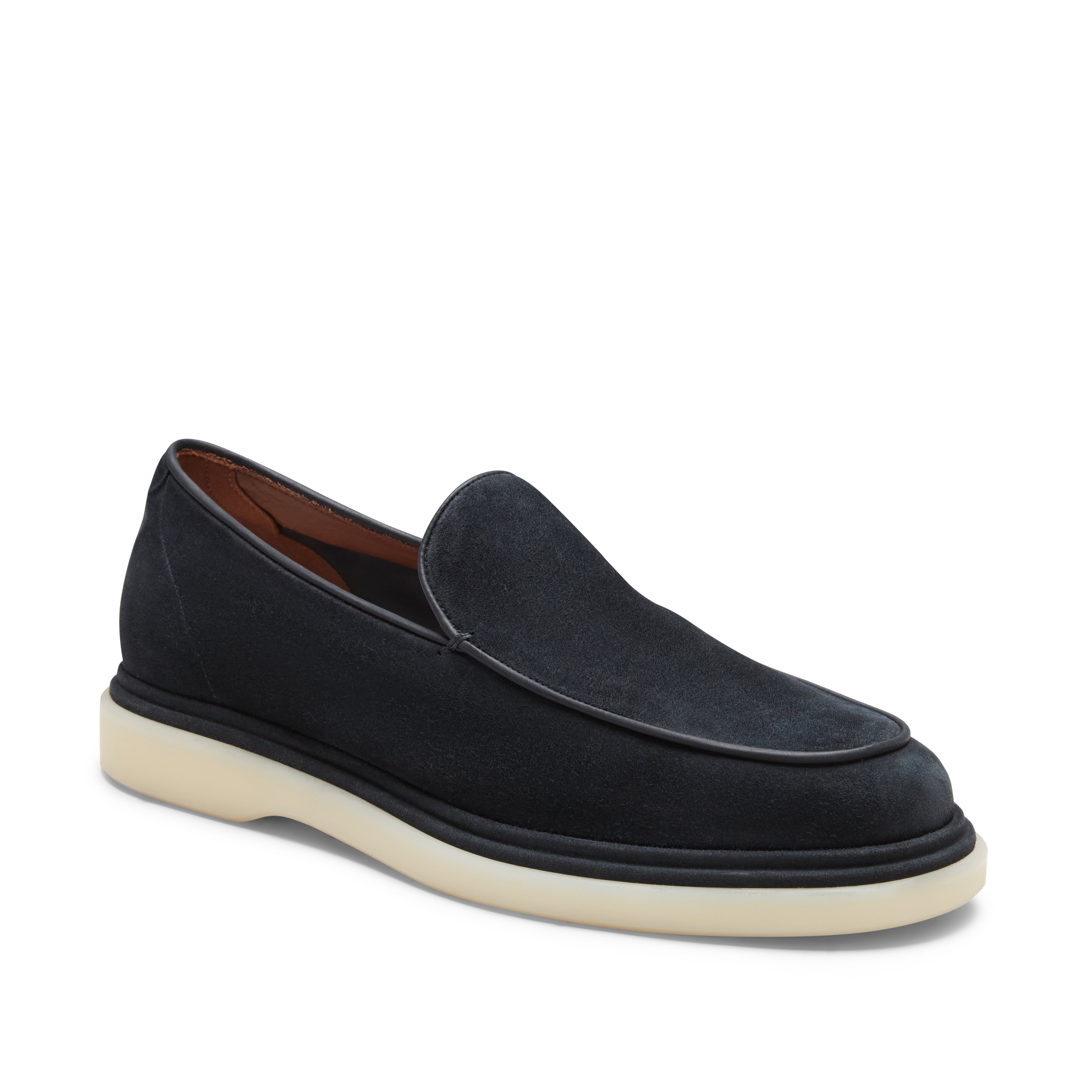 F.lli Rossetti Mocassino Uomo Suede Blu Marine 14499