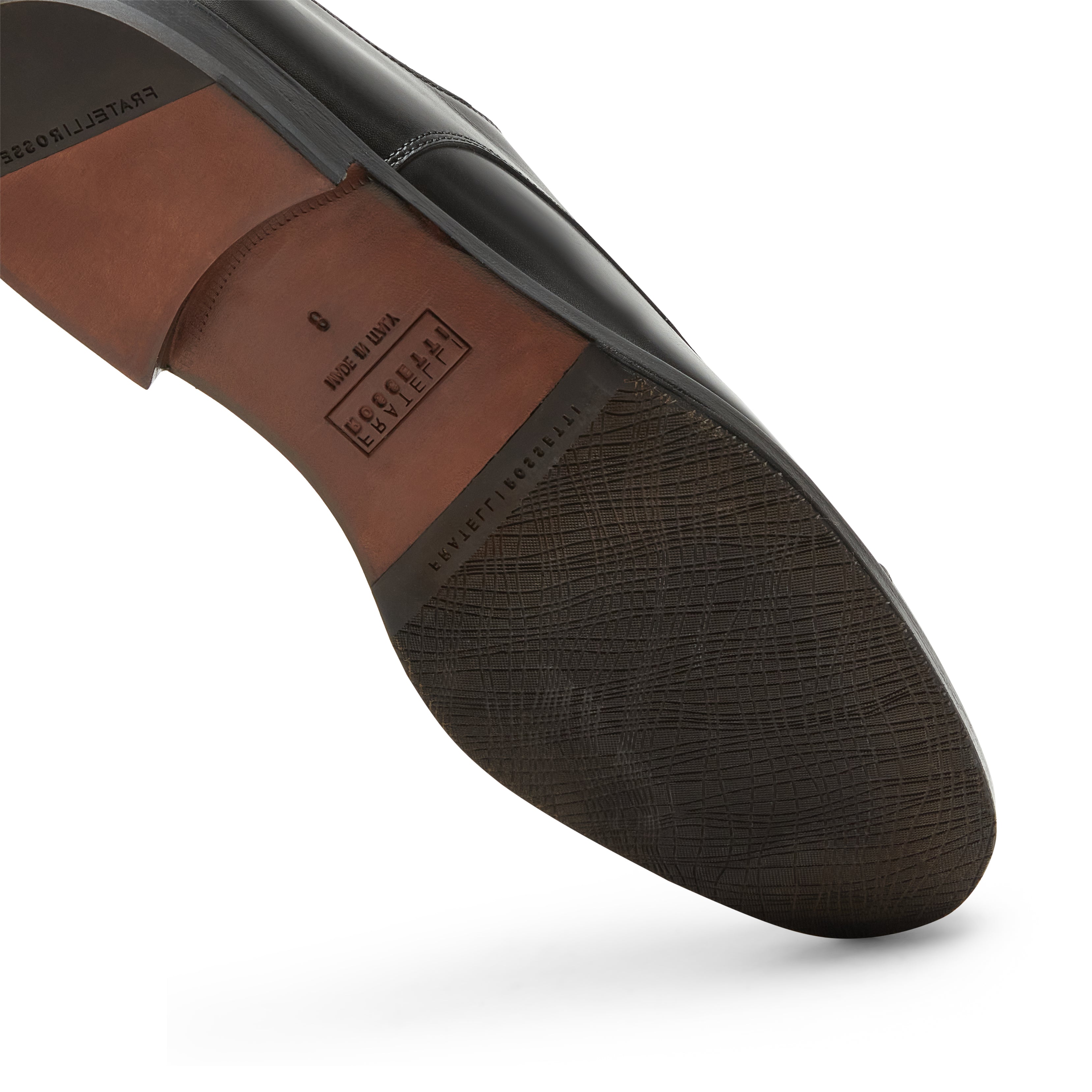 F.lli Rossetti 11250 Derby pelle uomo nero suola cuoio